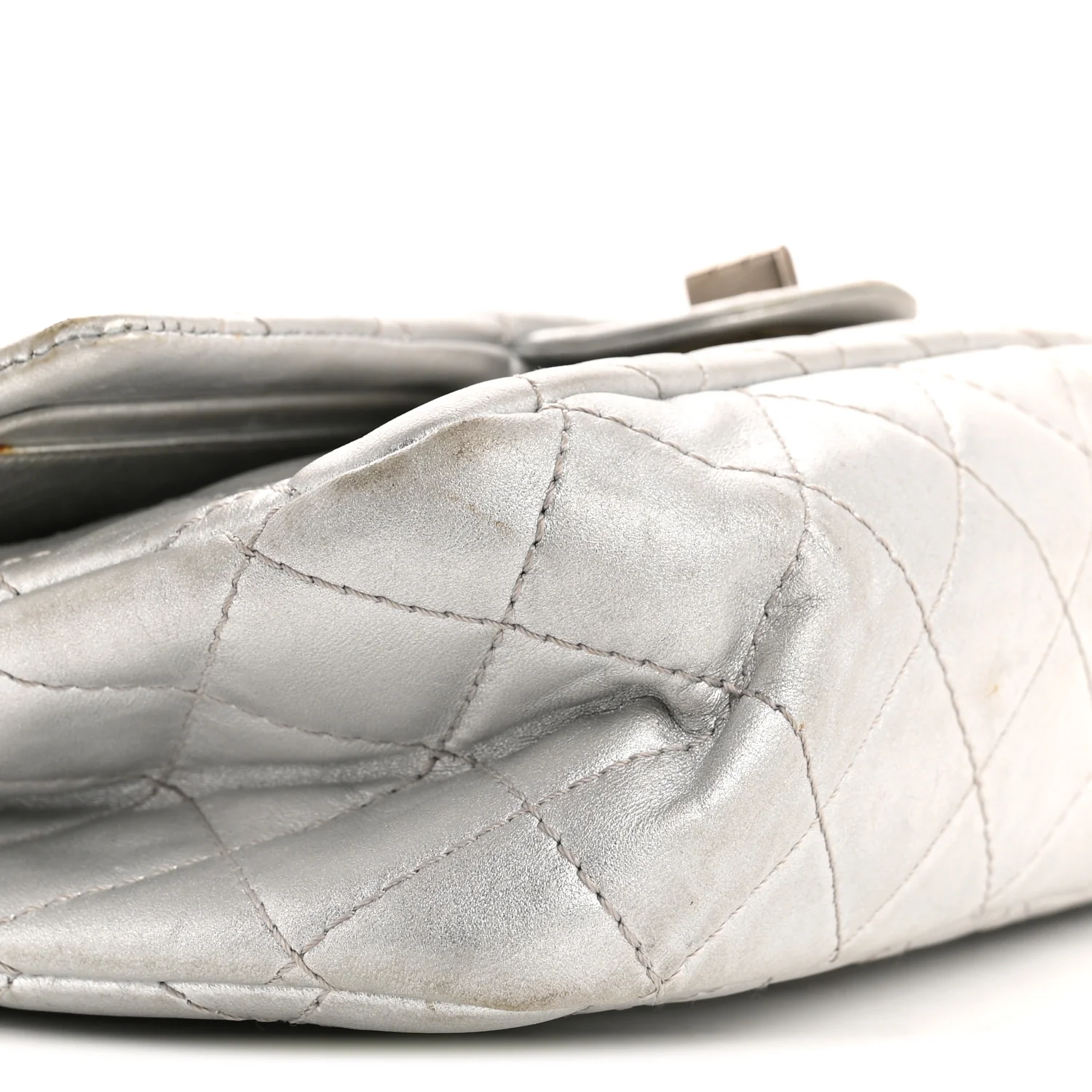Metallic Lambskin Quilted 2.55 Reissue 227 Flap Silver - Image 9