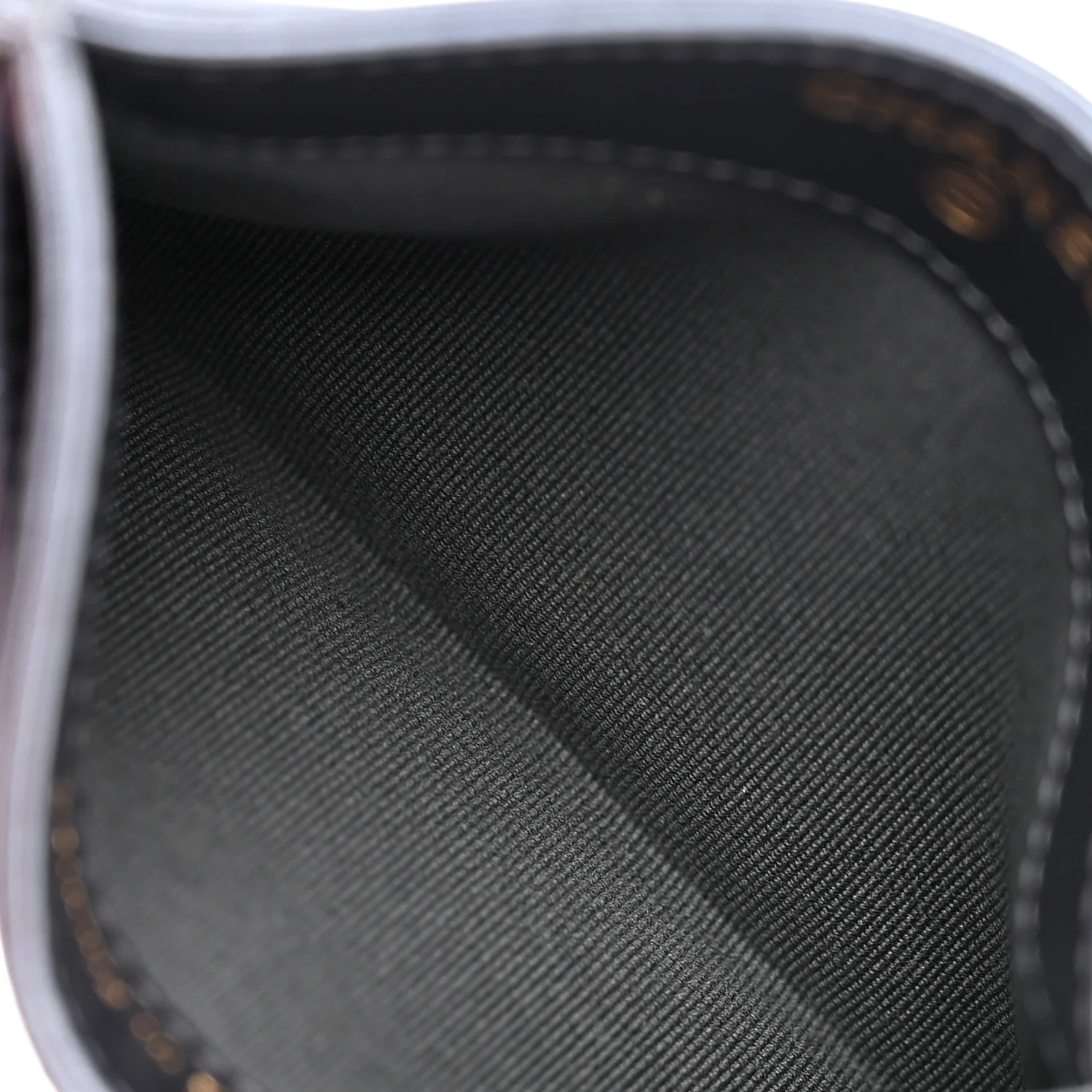 Metallic Lambskin Quilted Card Holder Dark Blue - Image 5