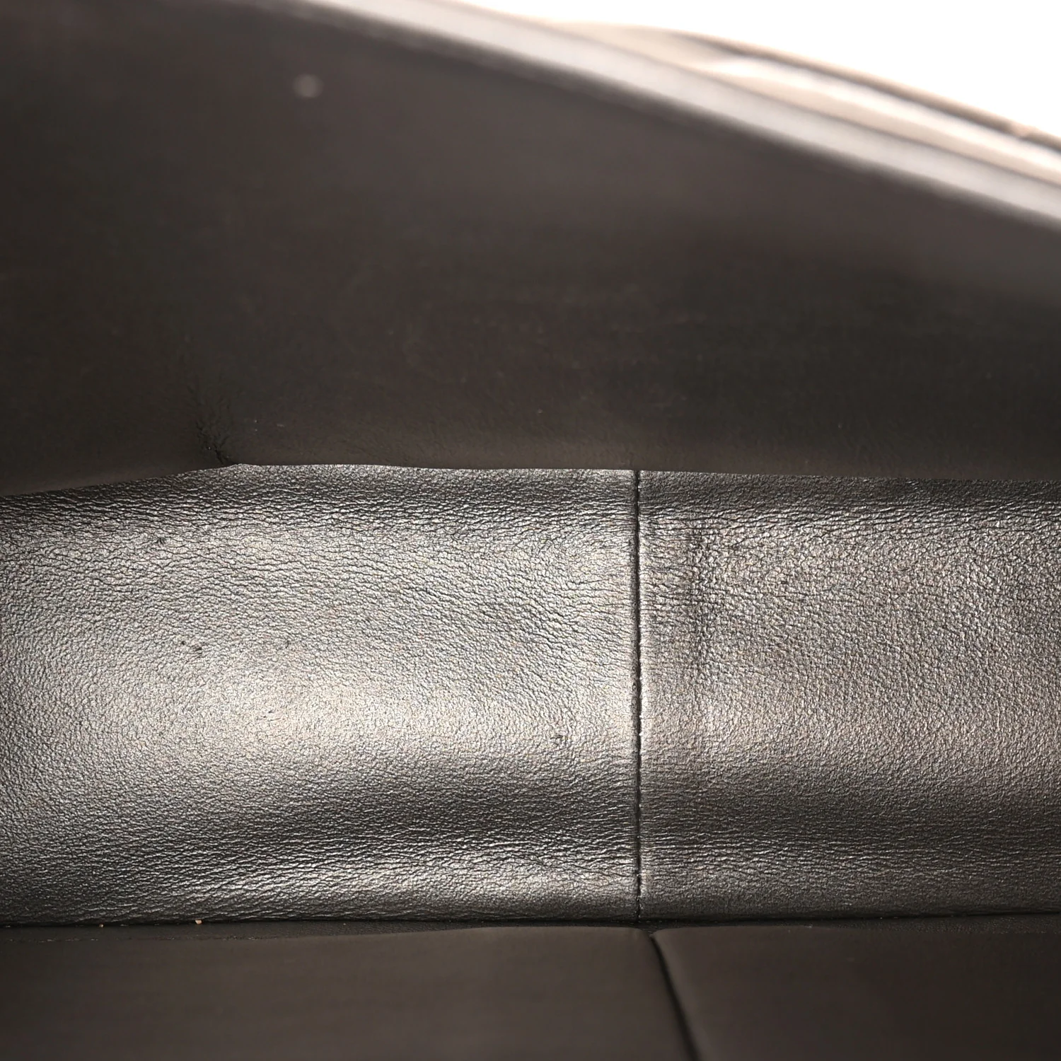 Metallic Lambskin Quilted Jumbo Double Flap Pewter - Image 5