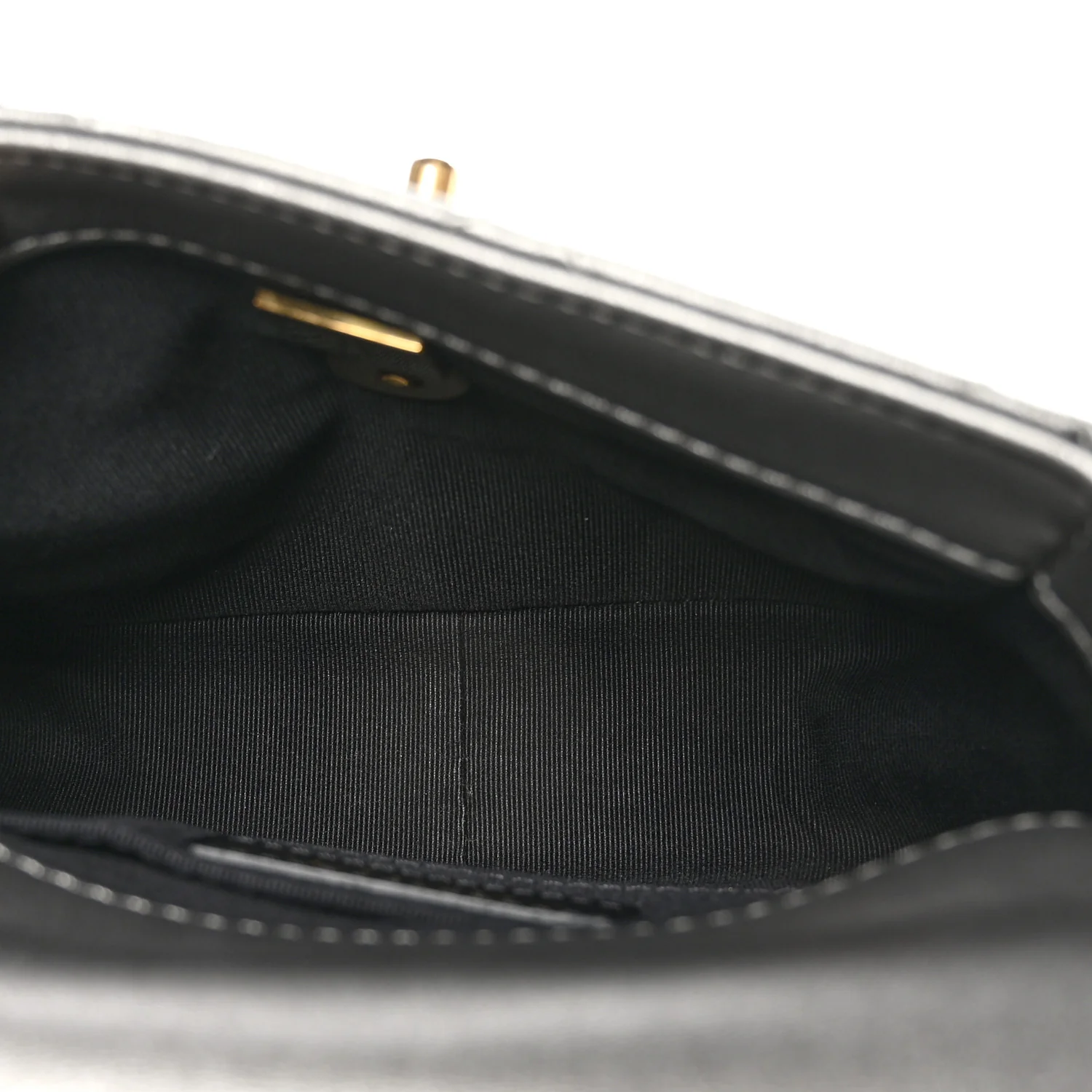 Metallic Lambskin Quilted Mini Side Note Flap Grey - Image 5