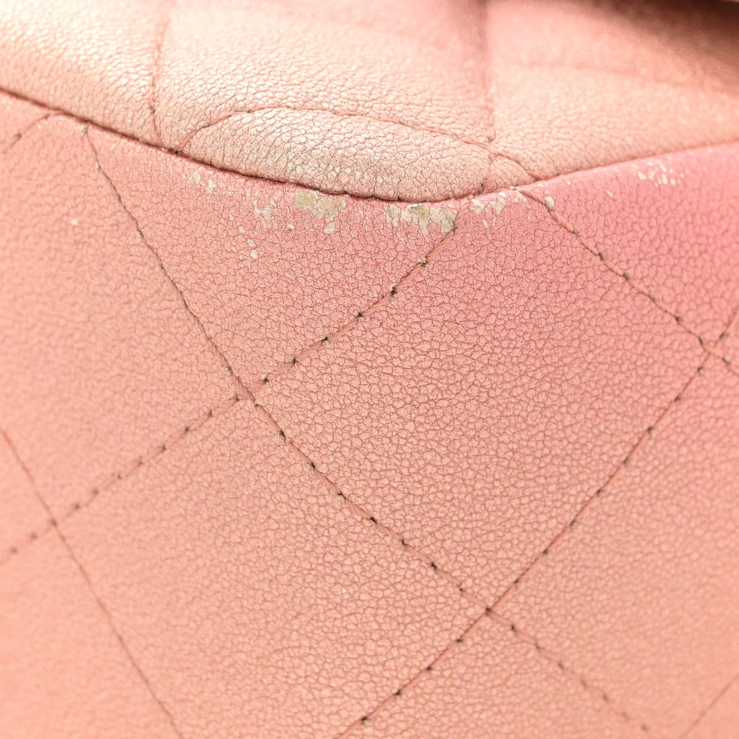 Metallic Lambskin Quilted Ombre Mini Rectangular Flap Pink - Image 11