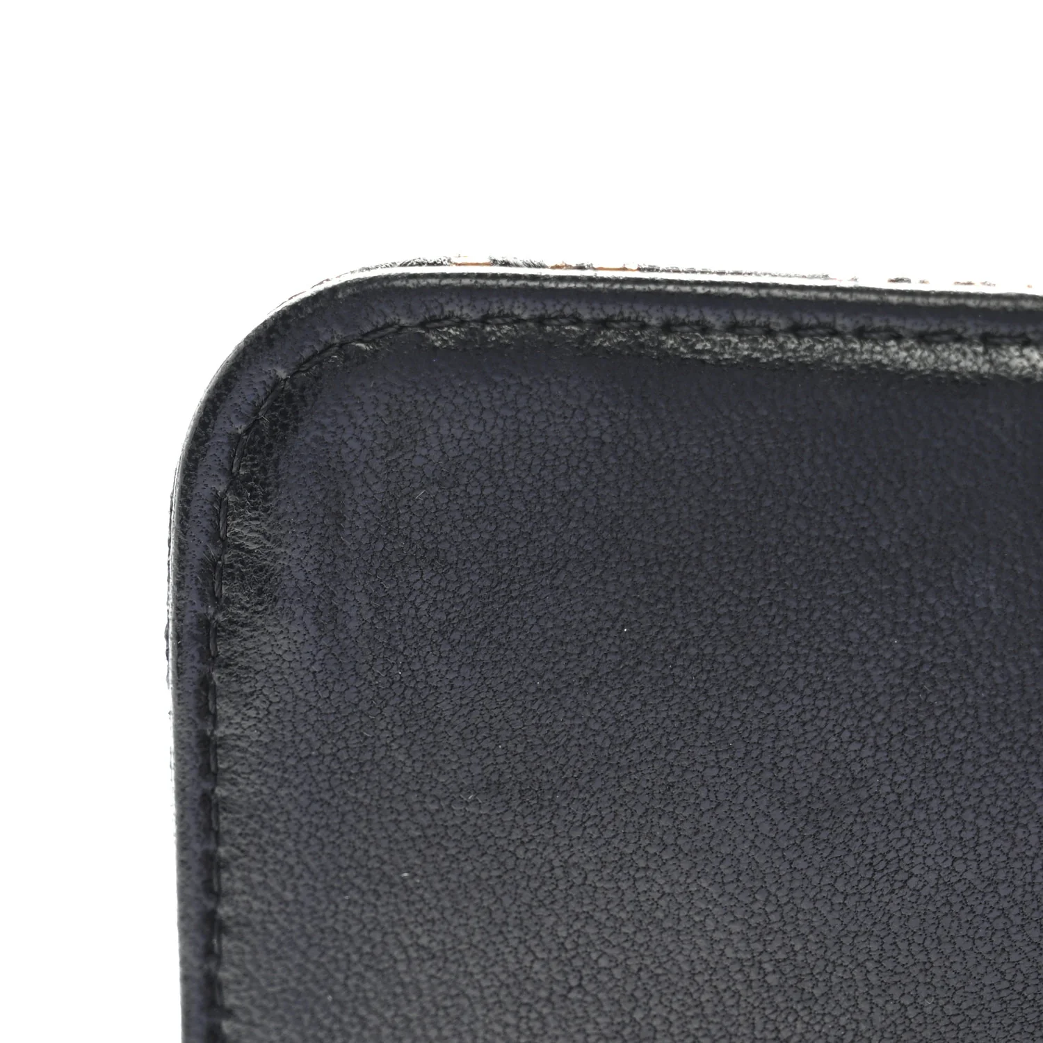 Metallic Tweed Quilted Clutch Black Gold - Image 11