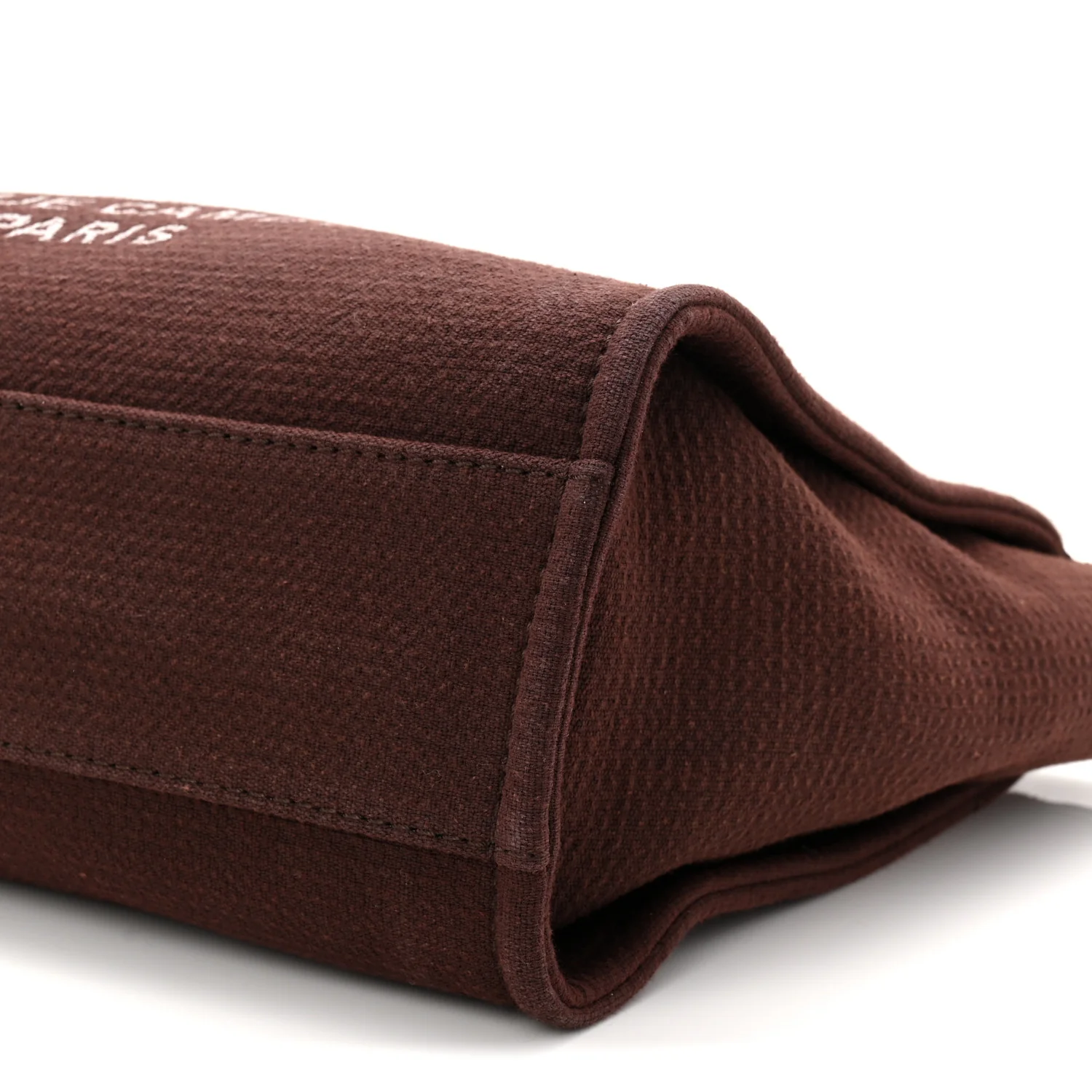 Mixed Fibers Calfskin Small Deauville Tote Burgundy - Image 11