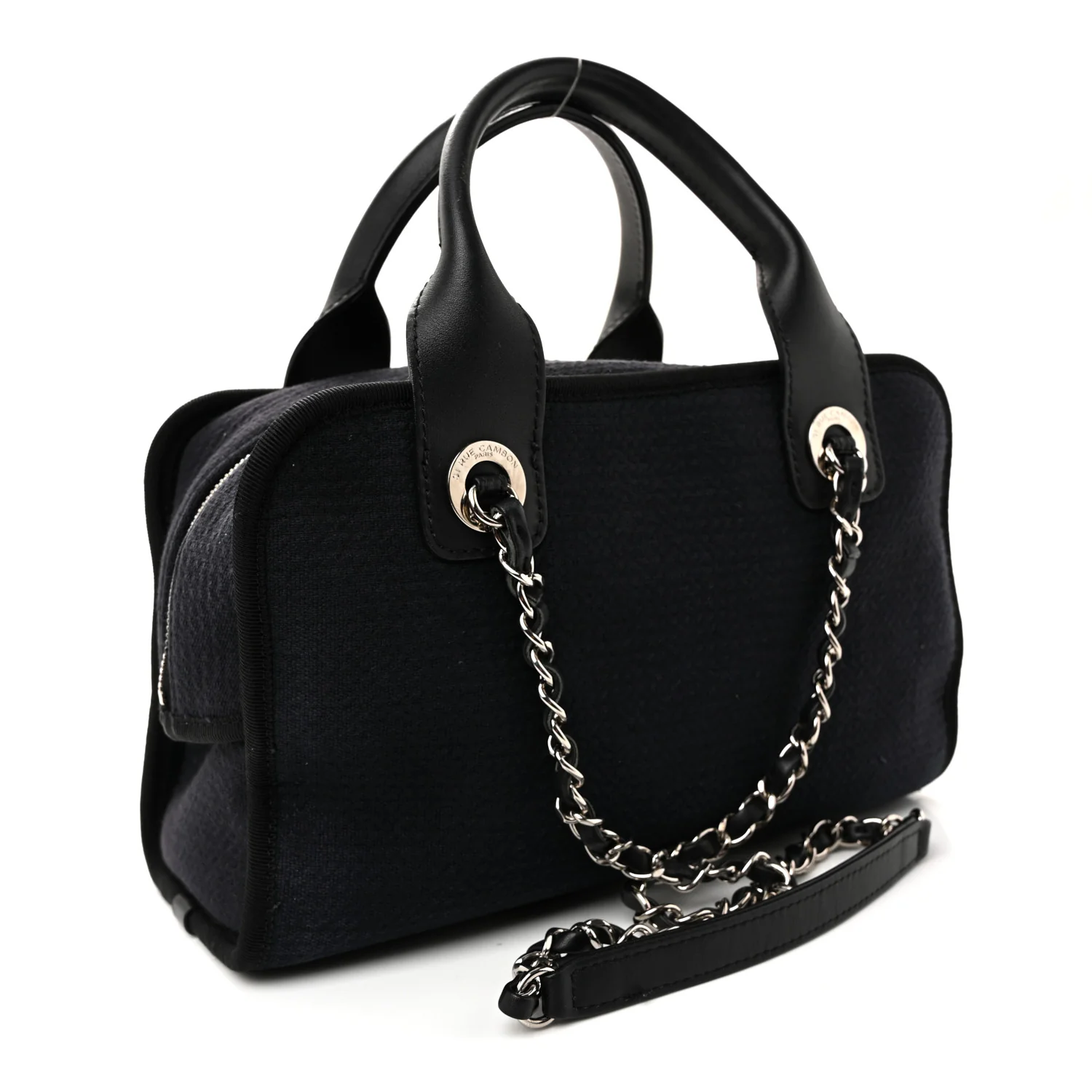 Mixed Fibers Deauville Bowling Bag Black - Image 3