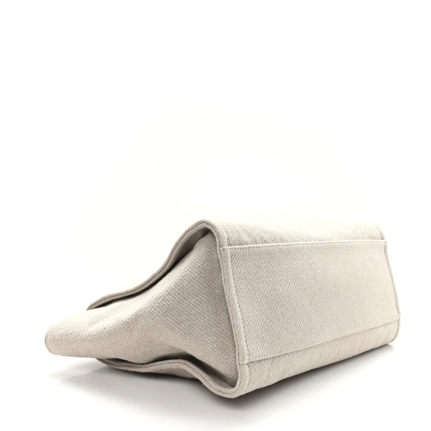 Mixed Fibers Medium Deauville Tote Beige Black - Image 5