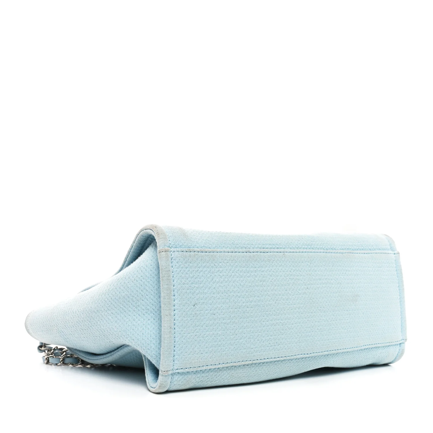 Mixed Fibers Medium Deauville Tote Light Blue - Image 4