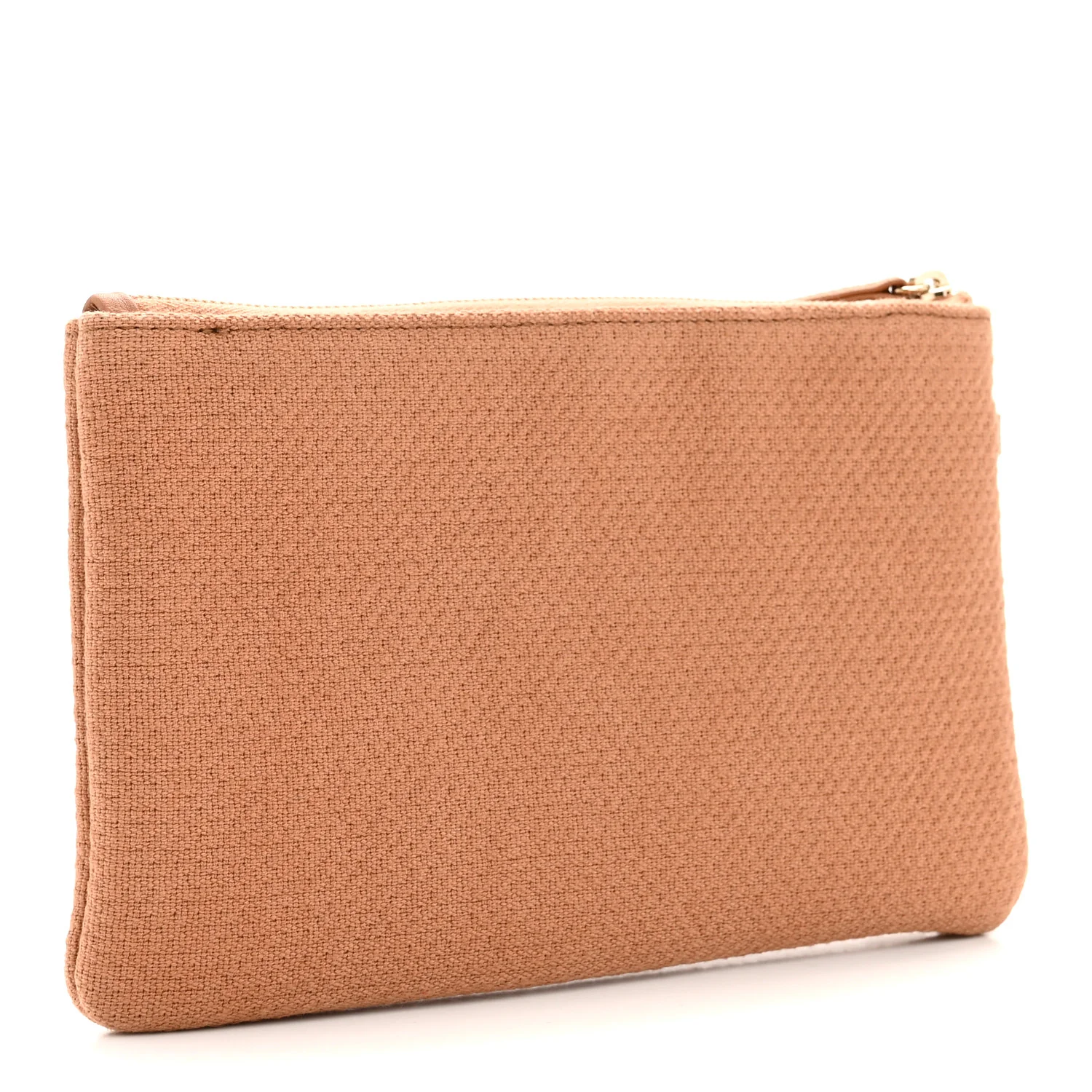 Mixed Fibers Small Deauville Pouch Beige - Image 3