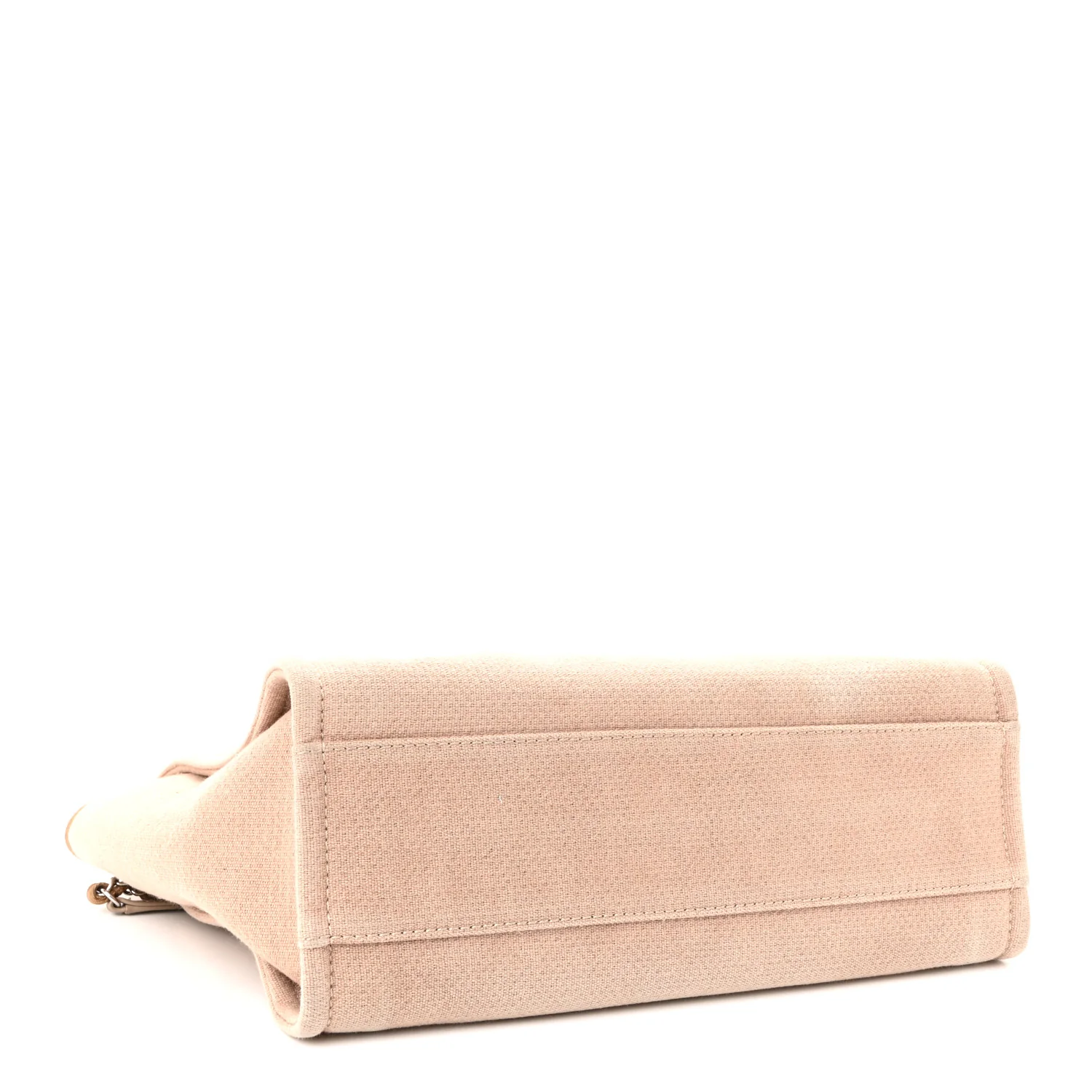 Mixed Fibers Small Deauville Tote Beige - Image 7