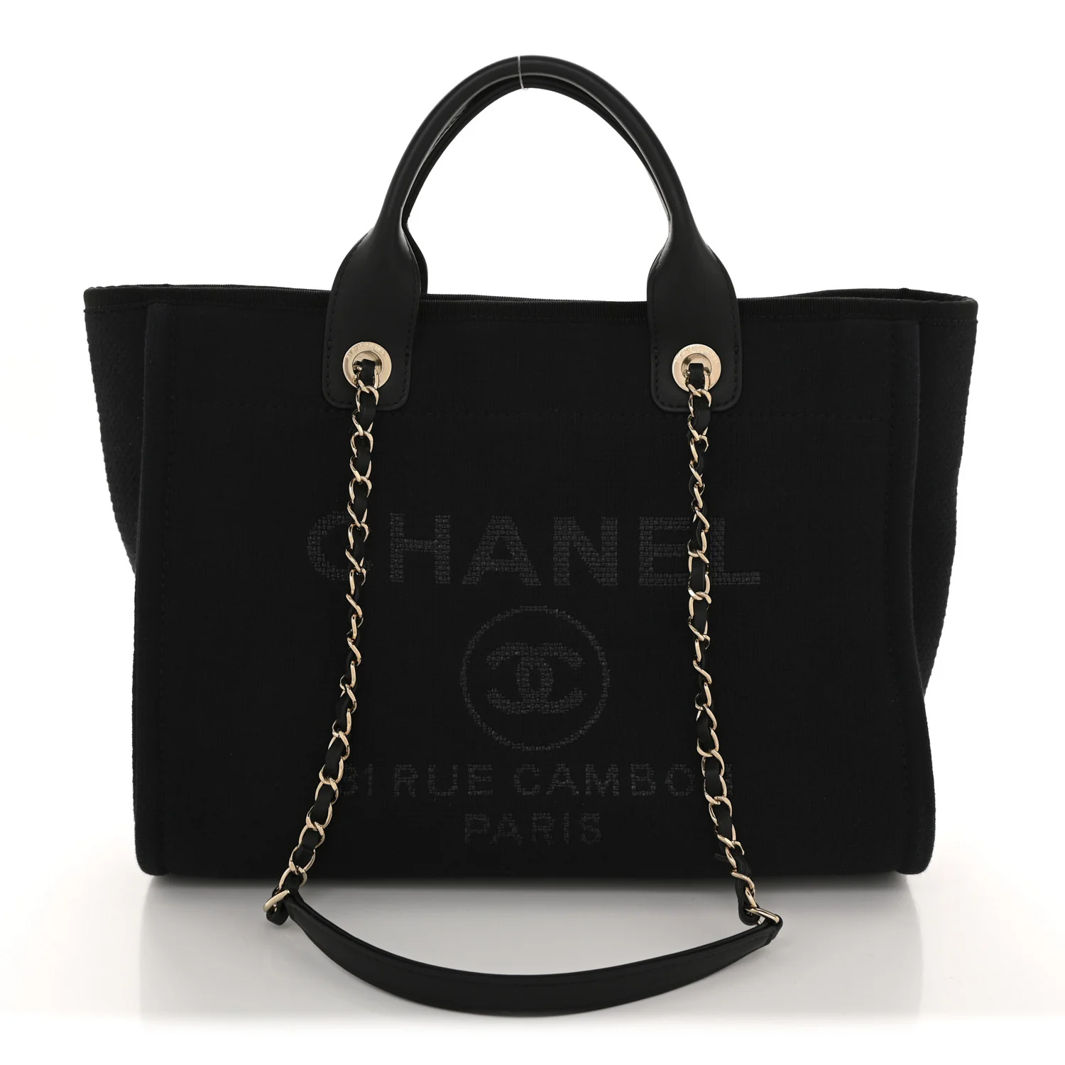 Mixed Fibers Small Deauville Tote Black