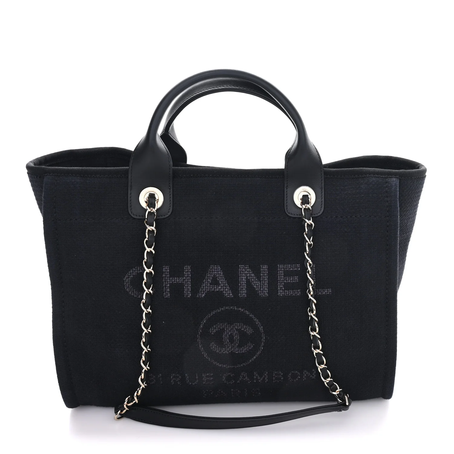 Mixed Fibers Small Deauville Tote Black