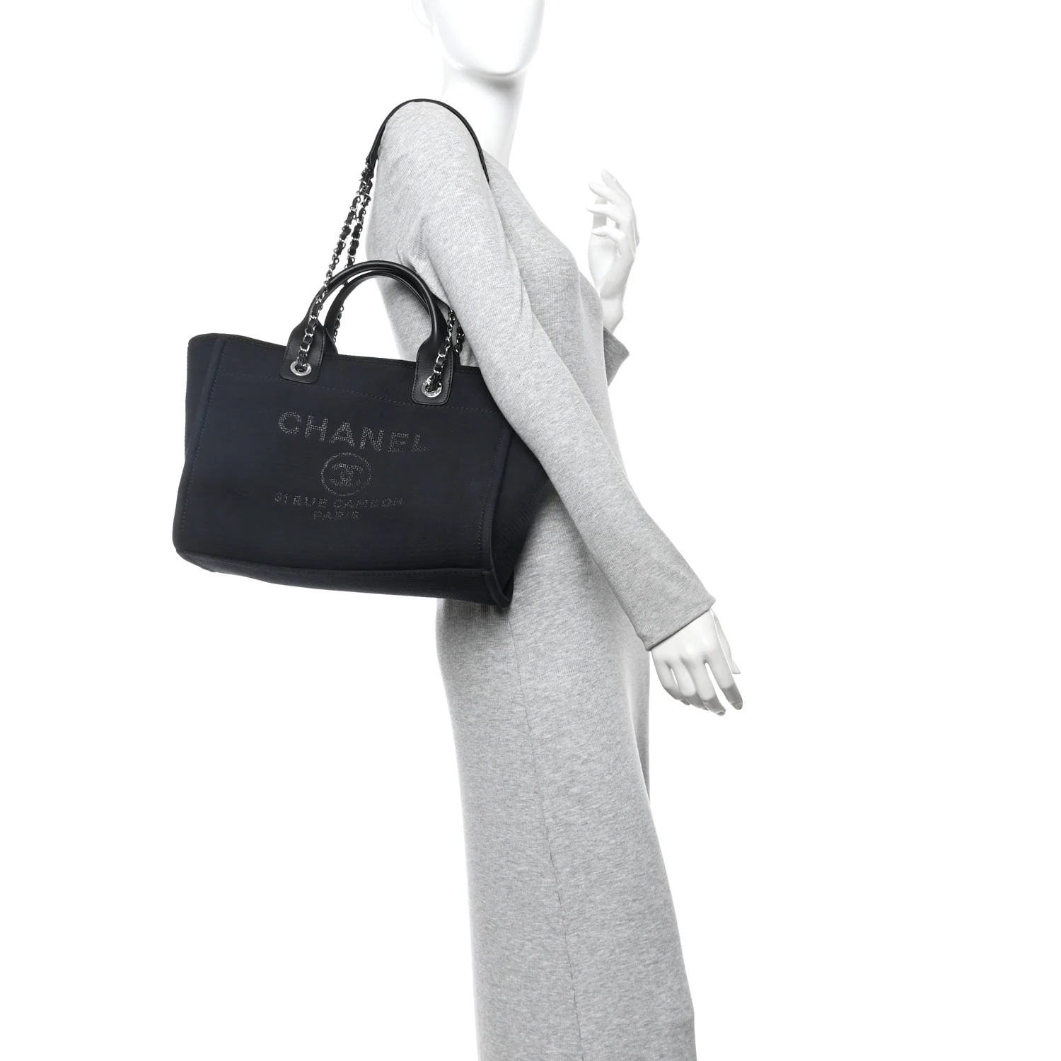 Mixed Fibers Small Deauville Tote Black - Image 2