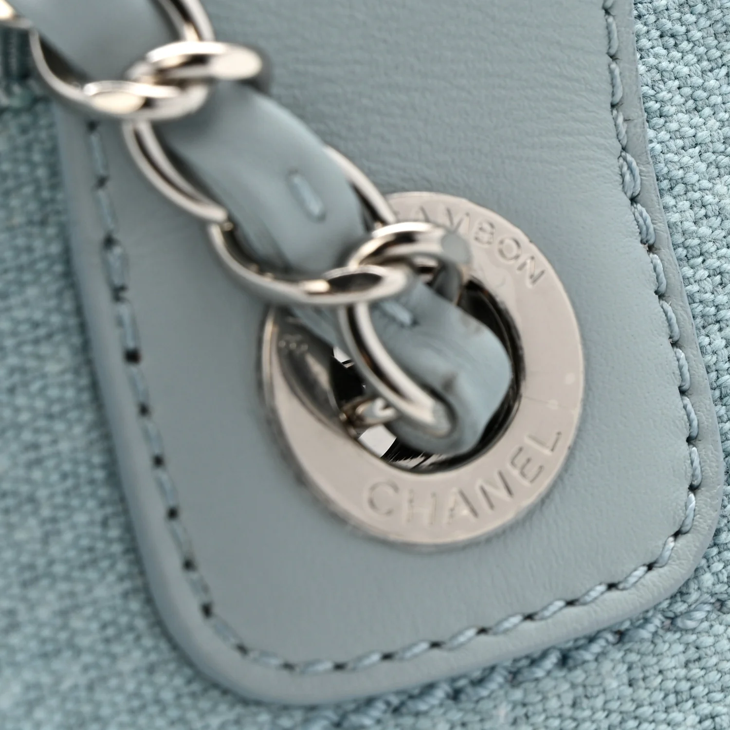 Mixed Fibers Small Deauville Tote Light Blue - Image 13
