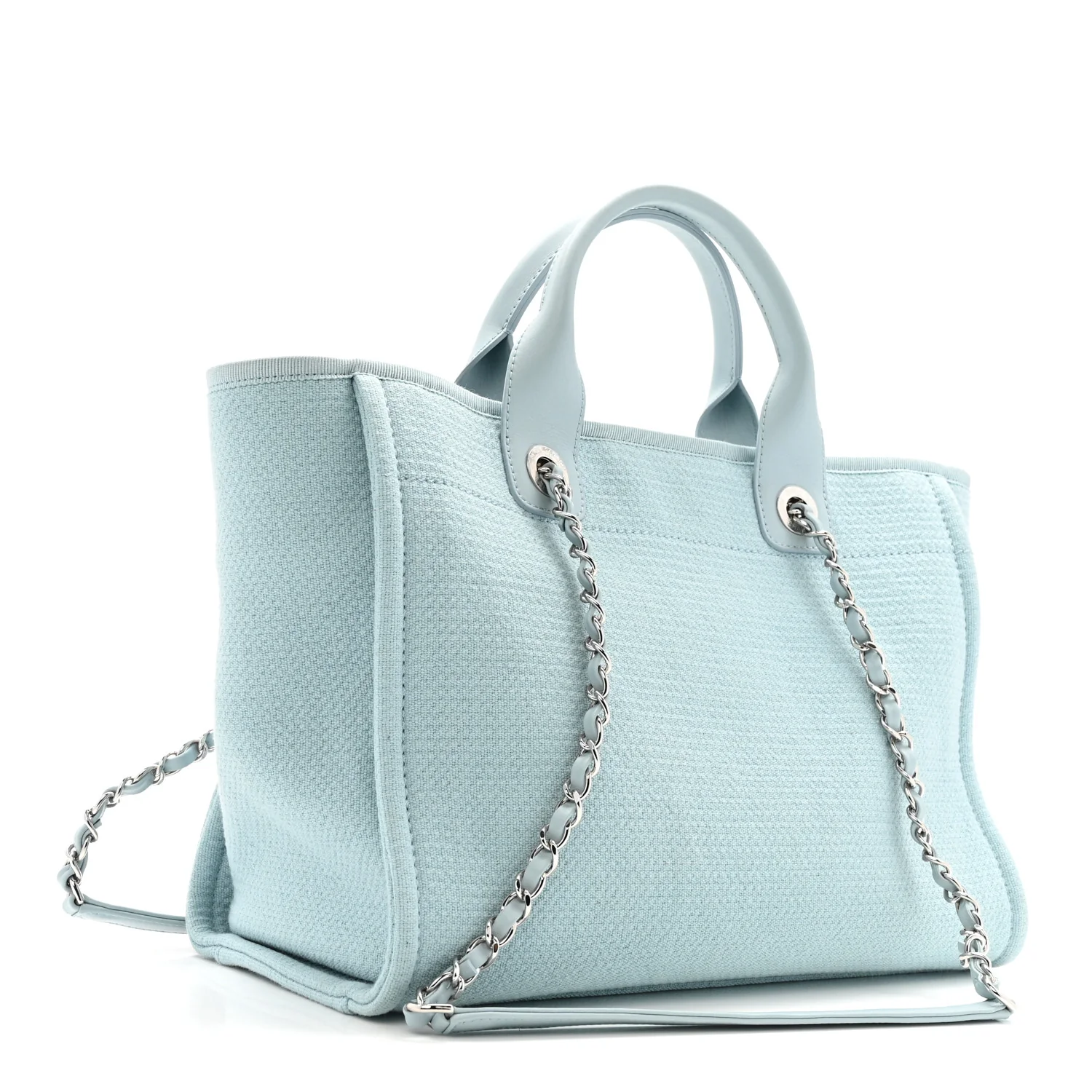 Mixed Fibers Small Deauville Tote Light Blue - Image 4