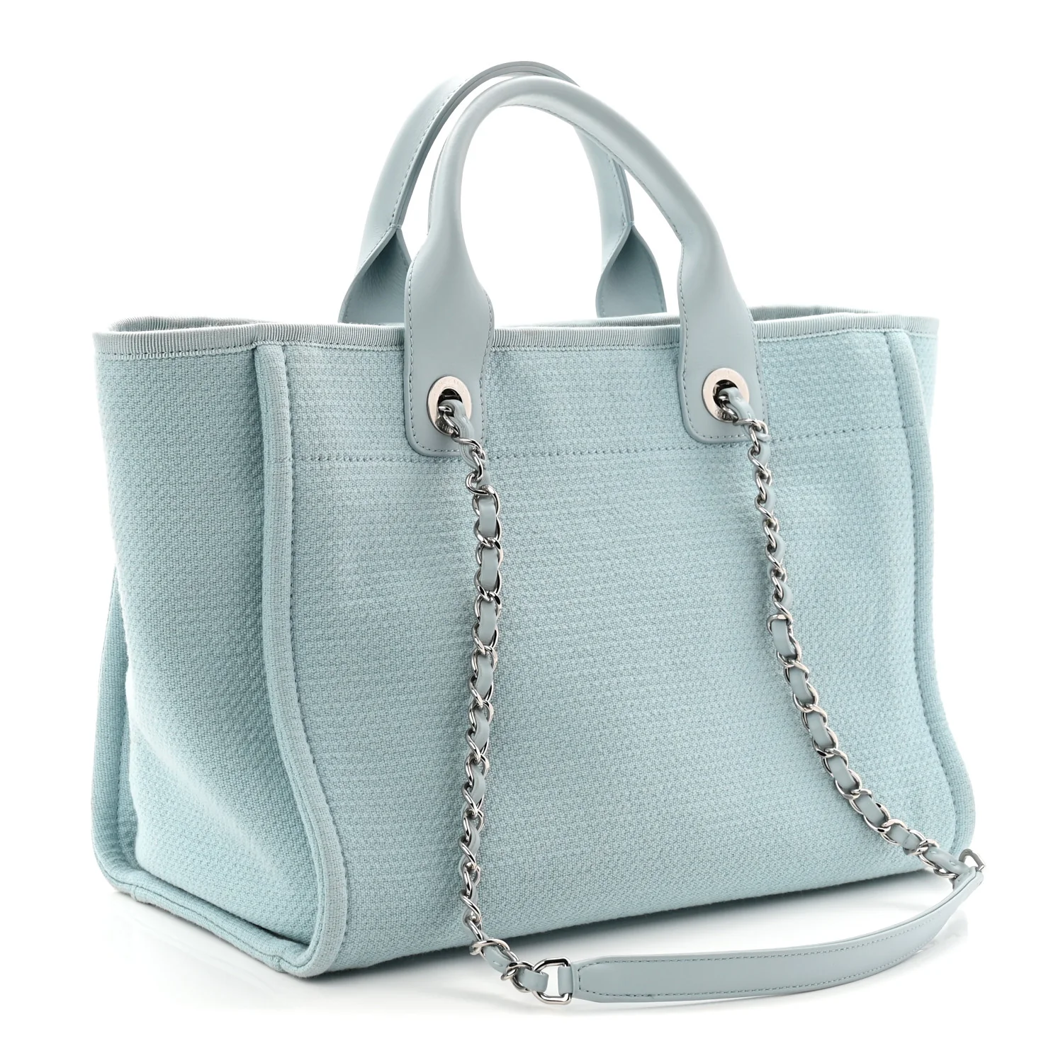Mixed Fibers Small Deauville Tote Light Blue - Image 4