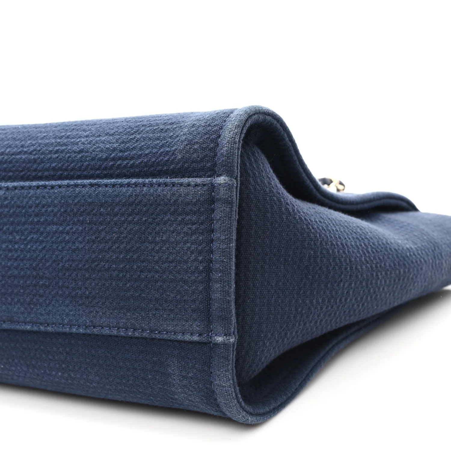 Mixed Fibers Small Deauville Tote Navy - Image 11