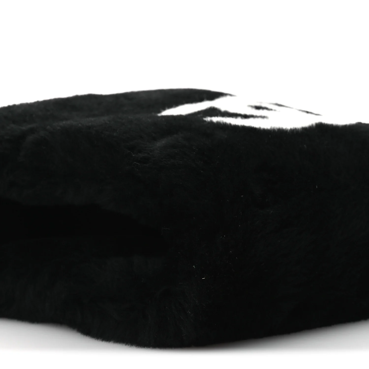 Muff Shearling Lambskin Bag Black Ecru - Image 8