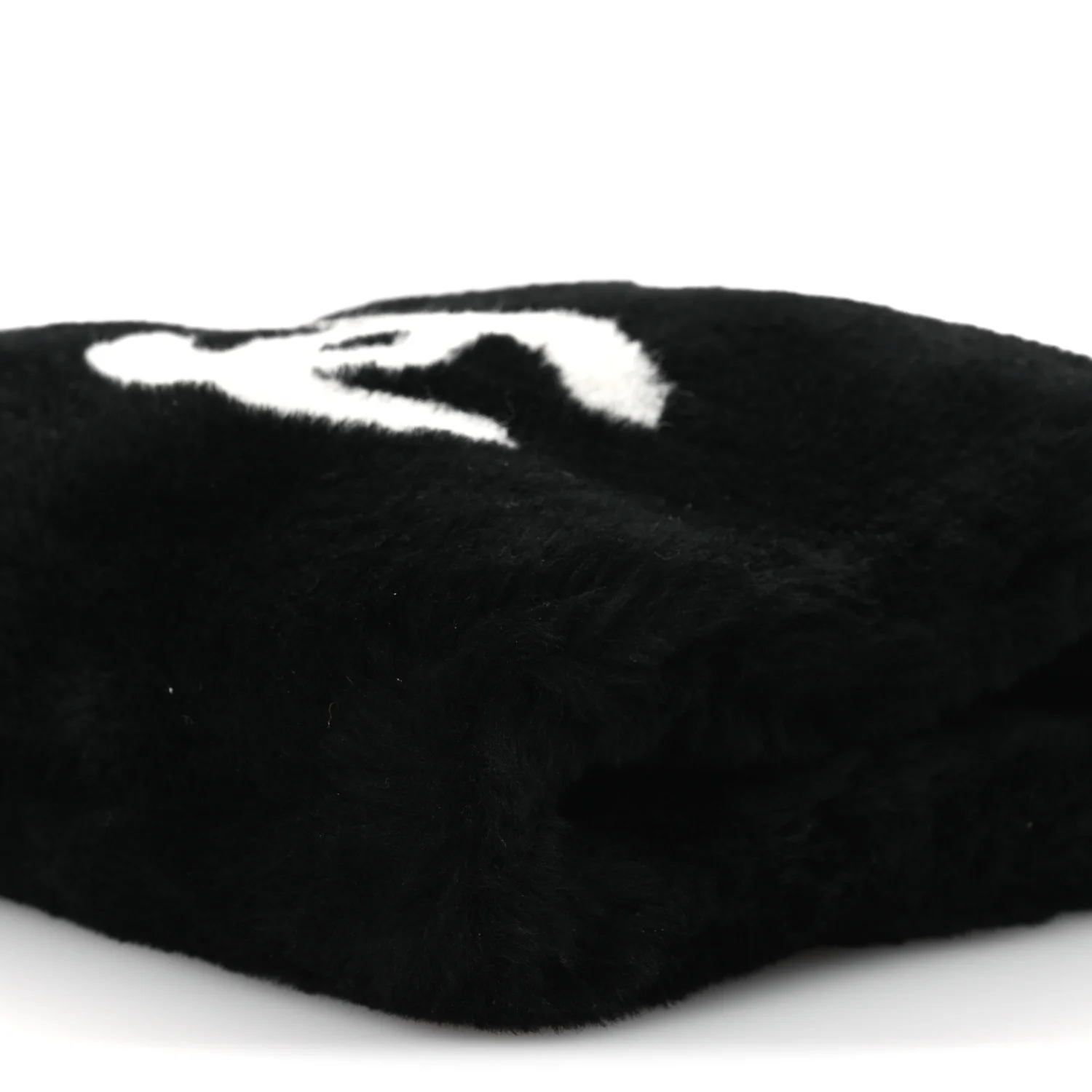 Muff Shearling Lambskin Bag Black Ecru - Image 9