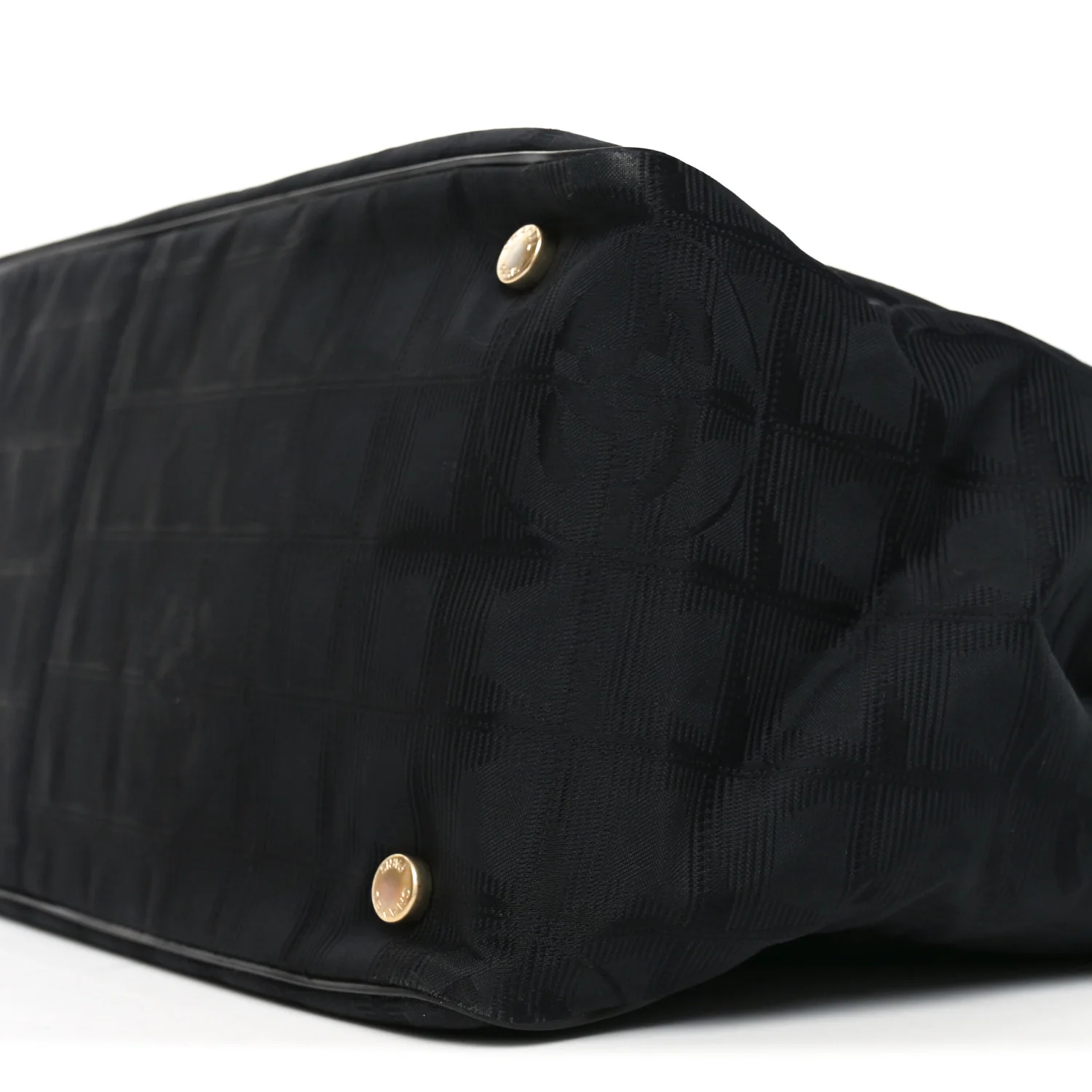 Nylon Large Travel Tote Black - Image 10