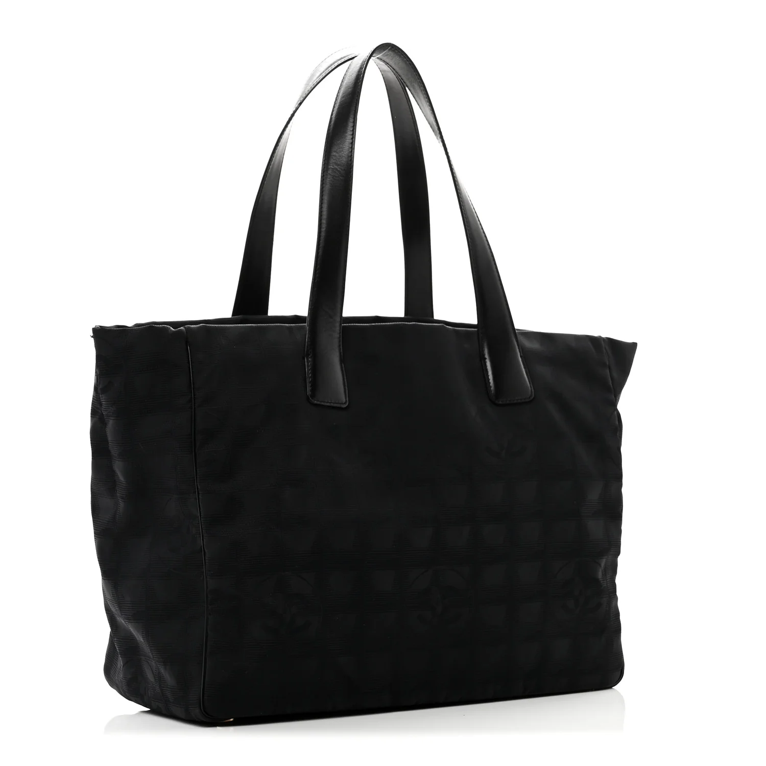 Nylon Large Travel Tote Black - Image 3