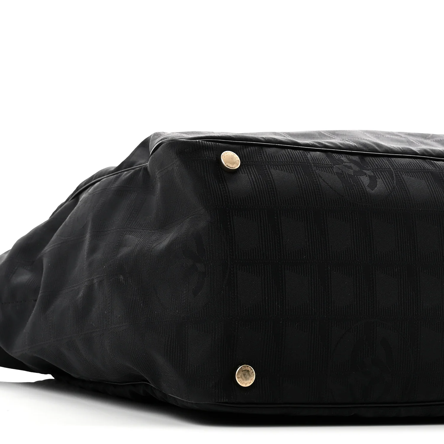 Nylon Large Travel Tote Black - Image 9
