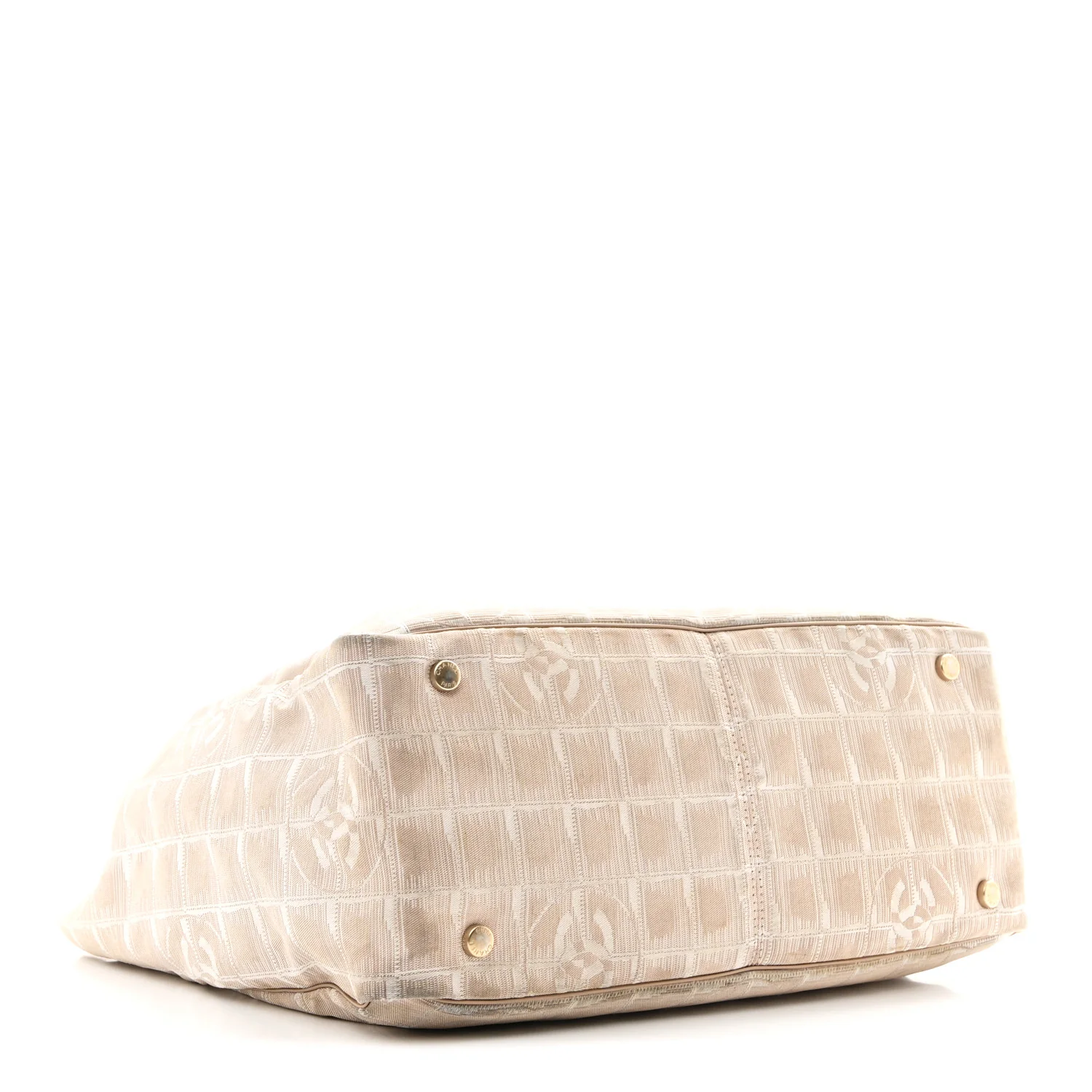 Nylon Medium Travel Tote Beige - Image 6