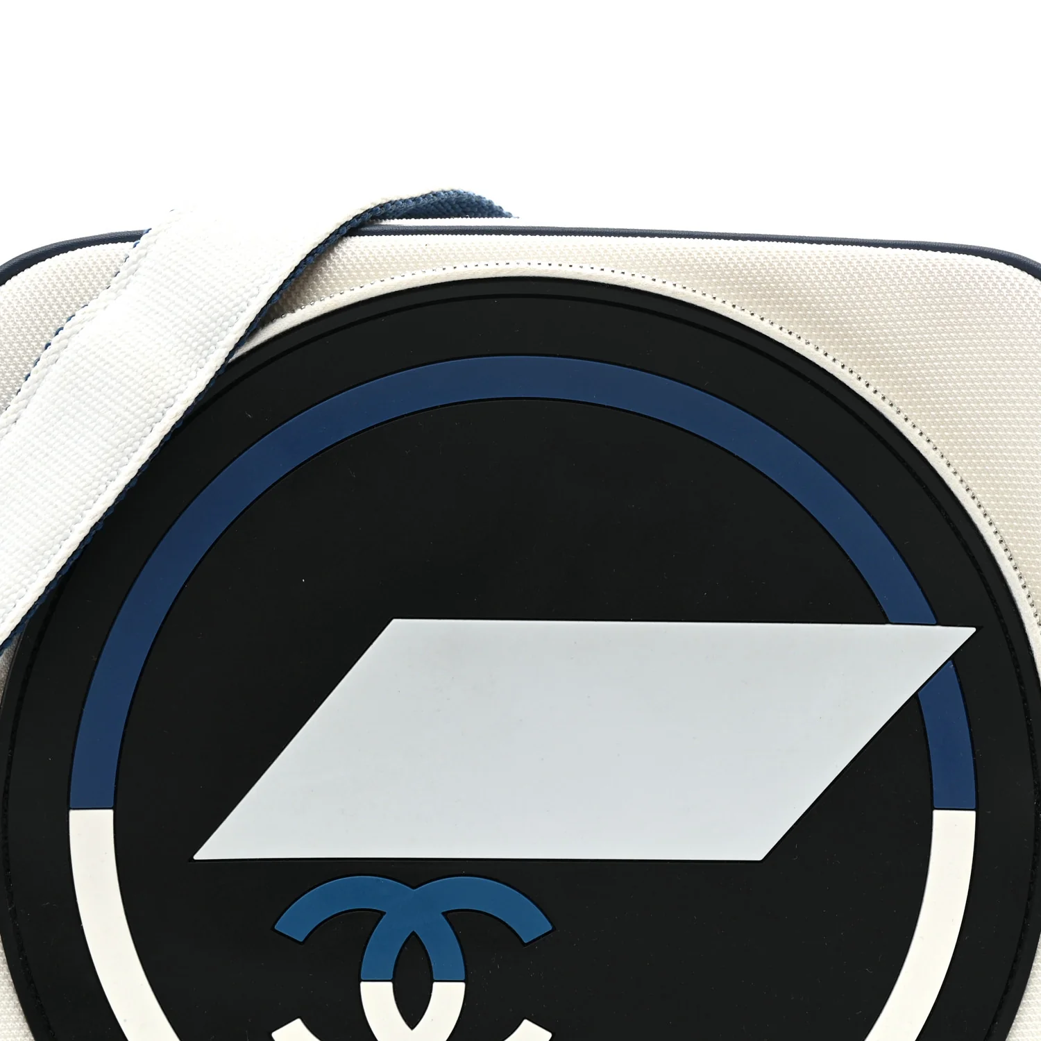 Nylon Rubber Messenger White Blue - Image 15