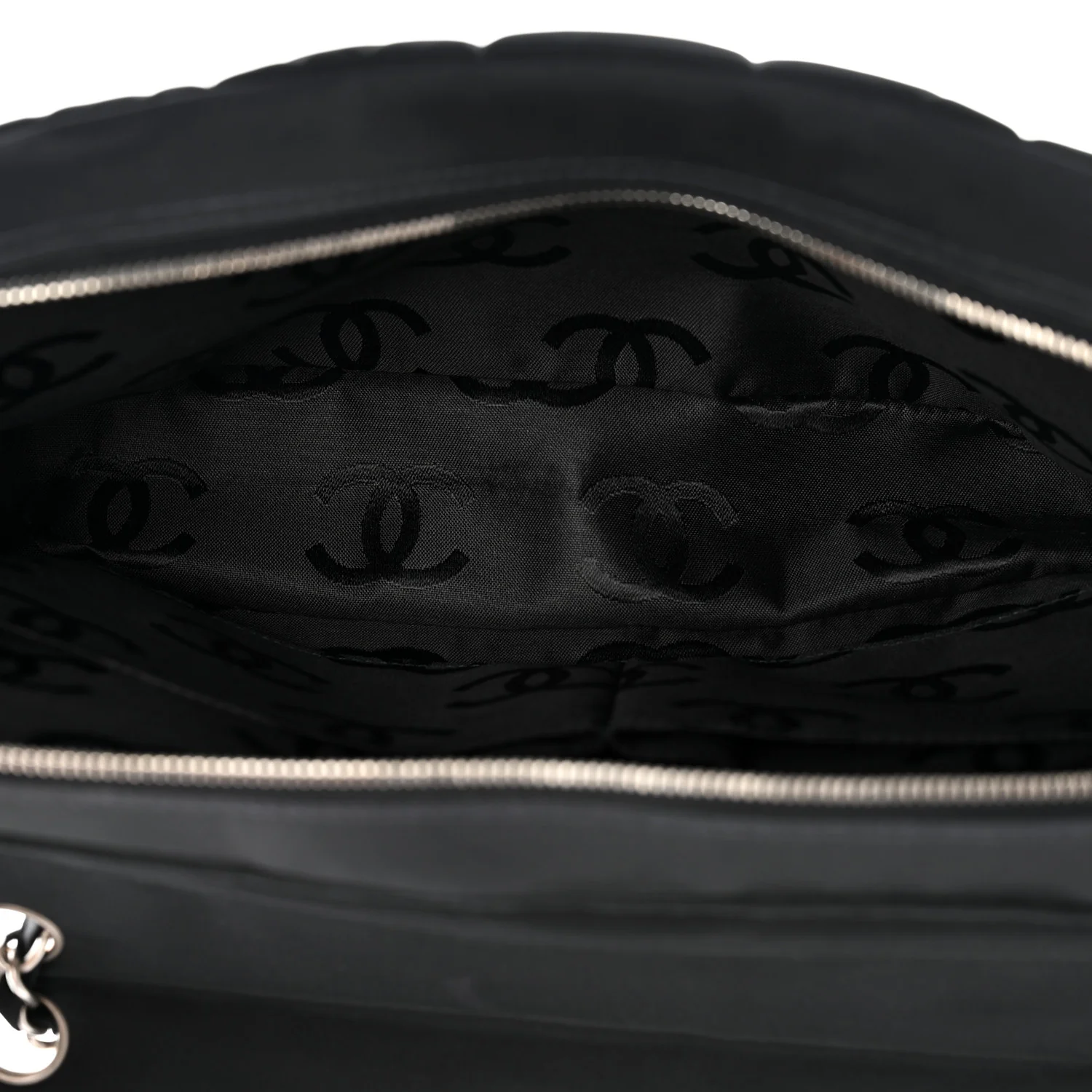 Nylon Square Quilted Flap Black - Image 5