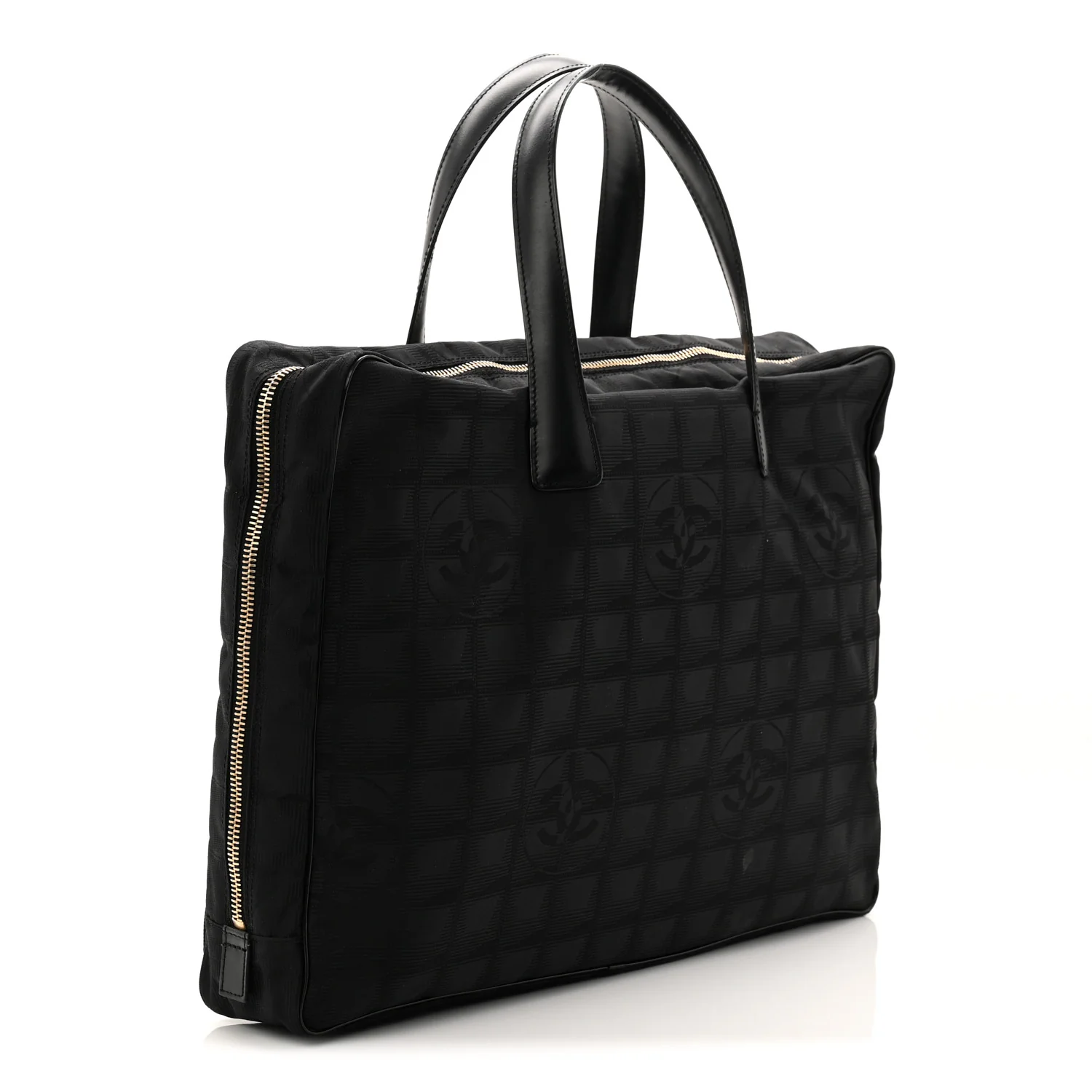 Nylon Travel Briefcase Black - Image 3