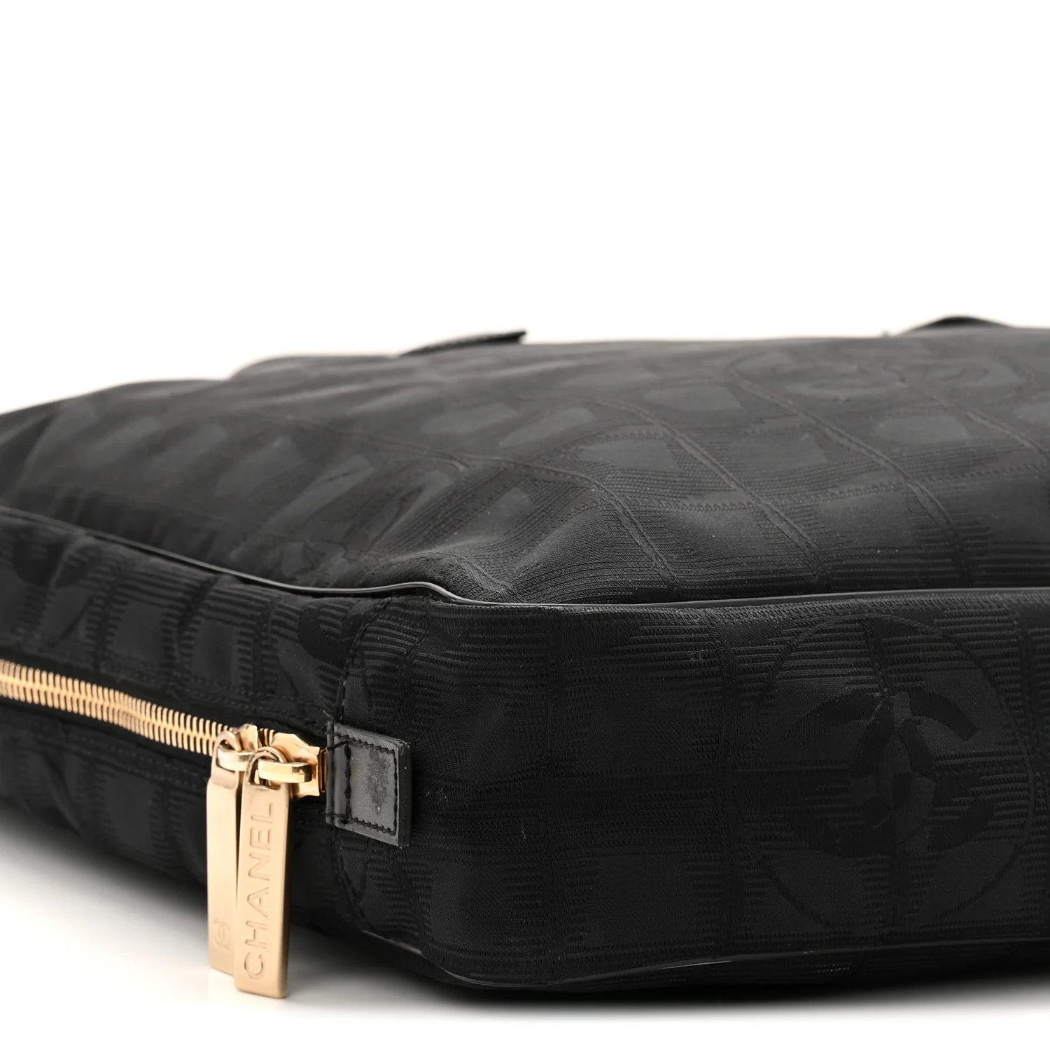 Nylon Travel Briefcase Black - Image 9