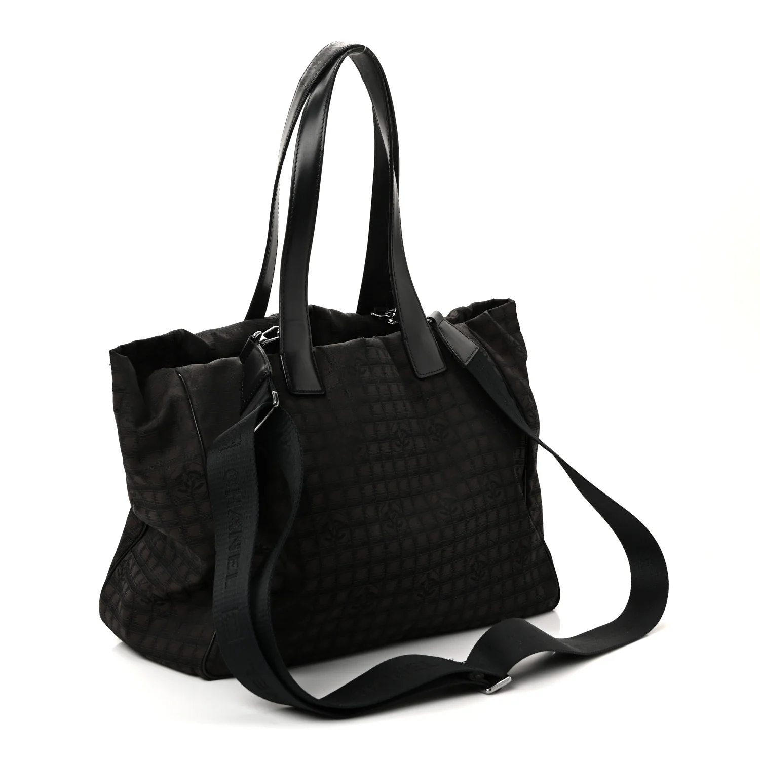 Nylon Travel Convertible Tote Black - Image 3