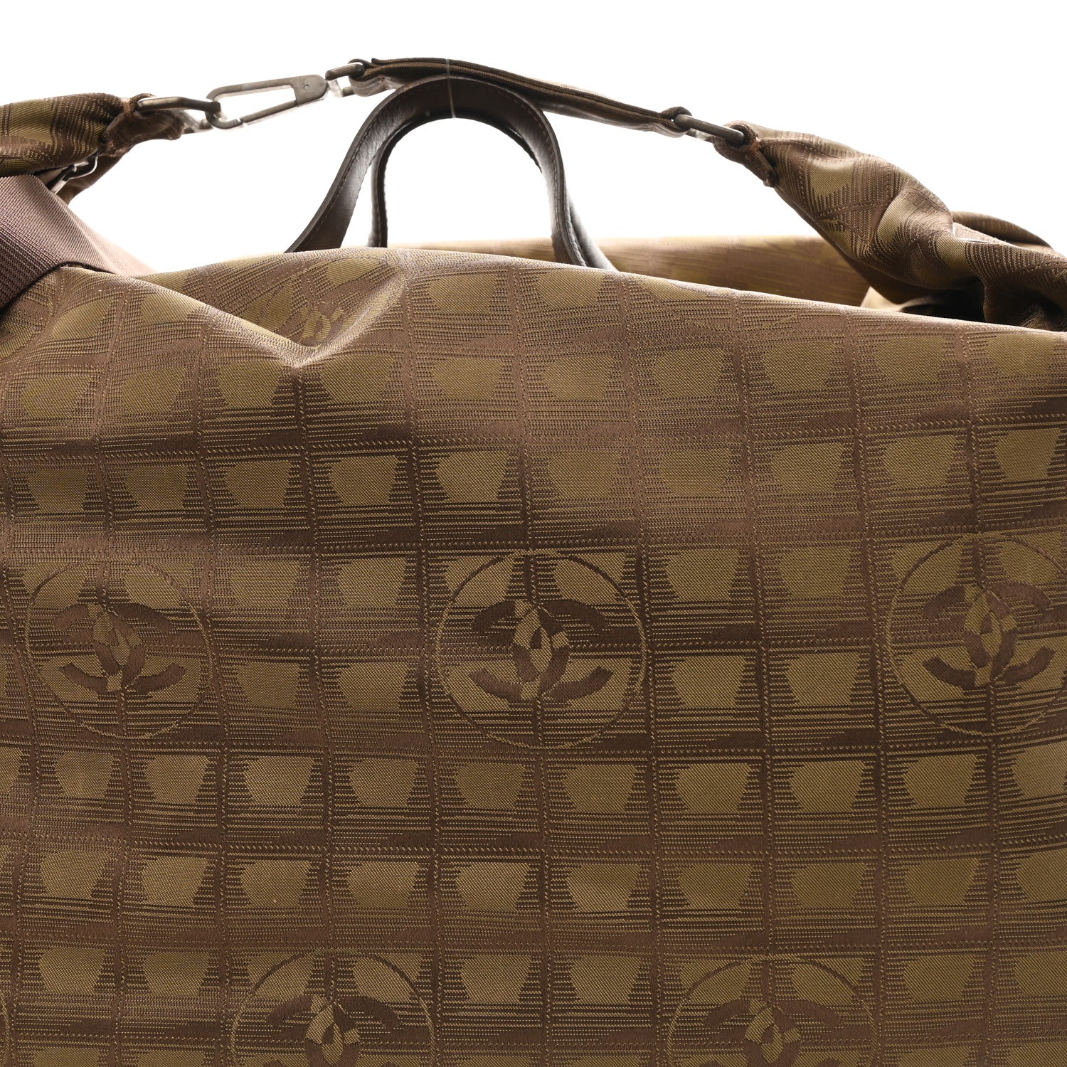Nylon Travel Duffle Brown - Image 7