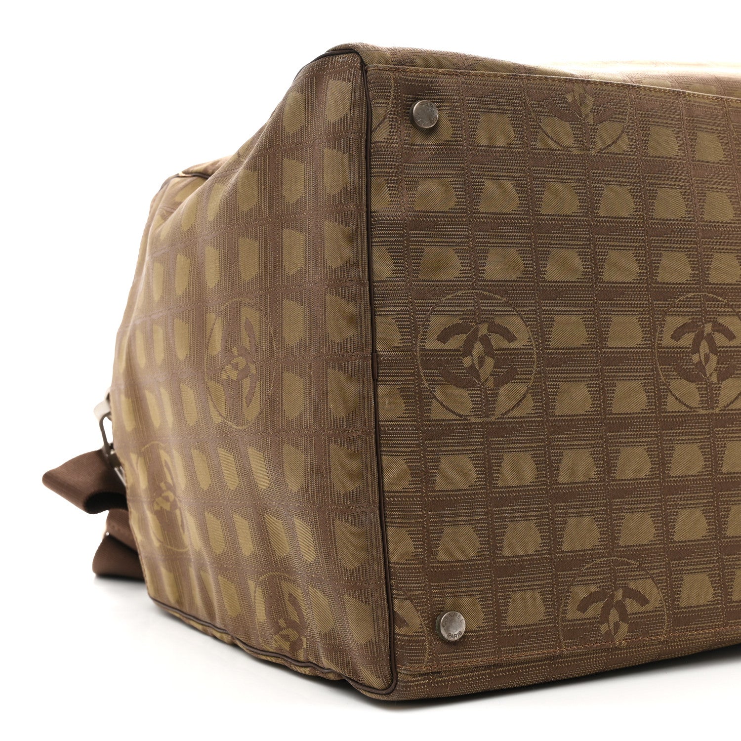 Nylon Travel Duffle Brown - Image 8