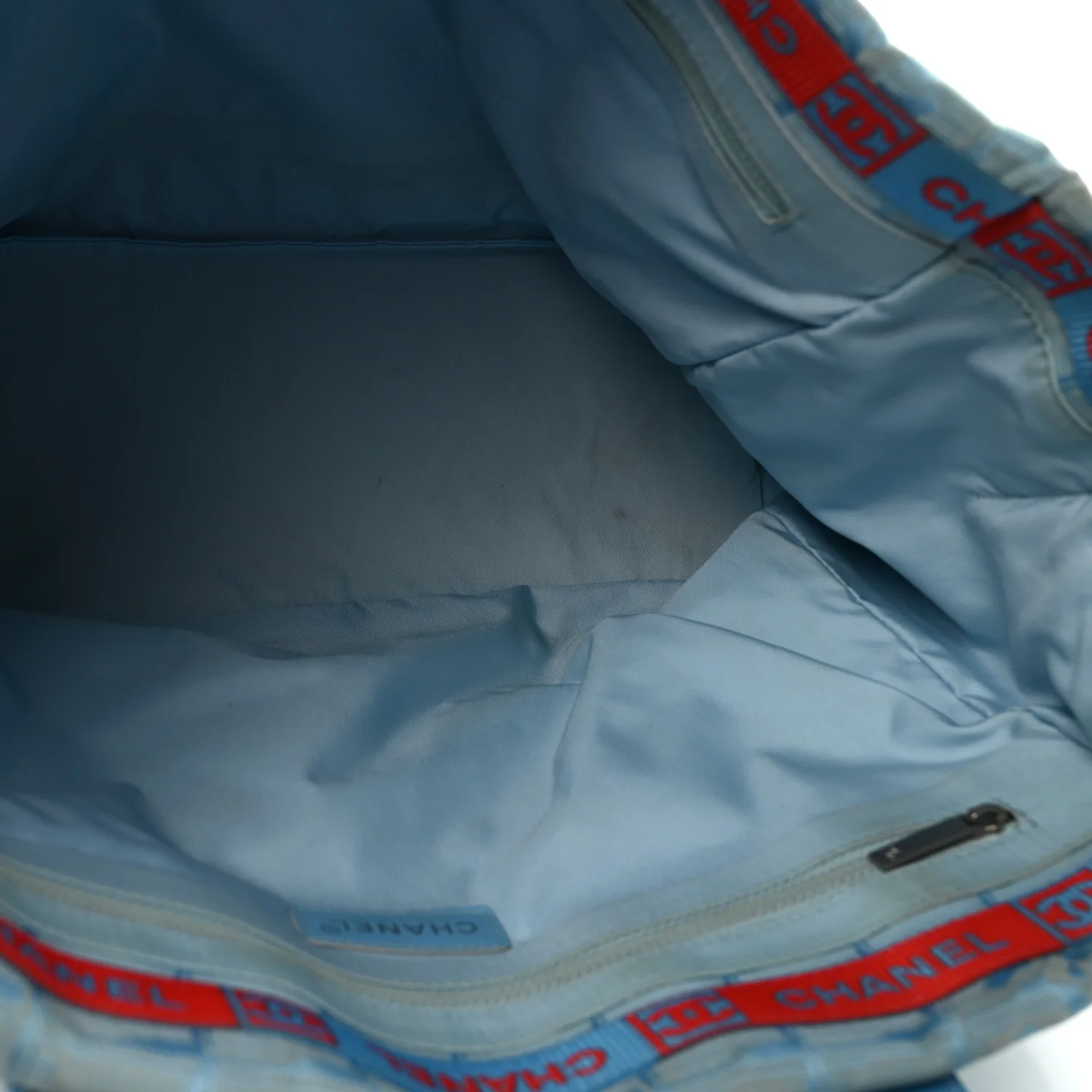 Nylon Travel Large Tote Blue - Image 5