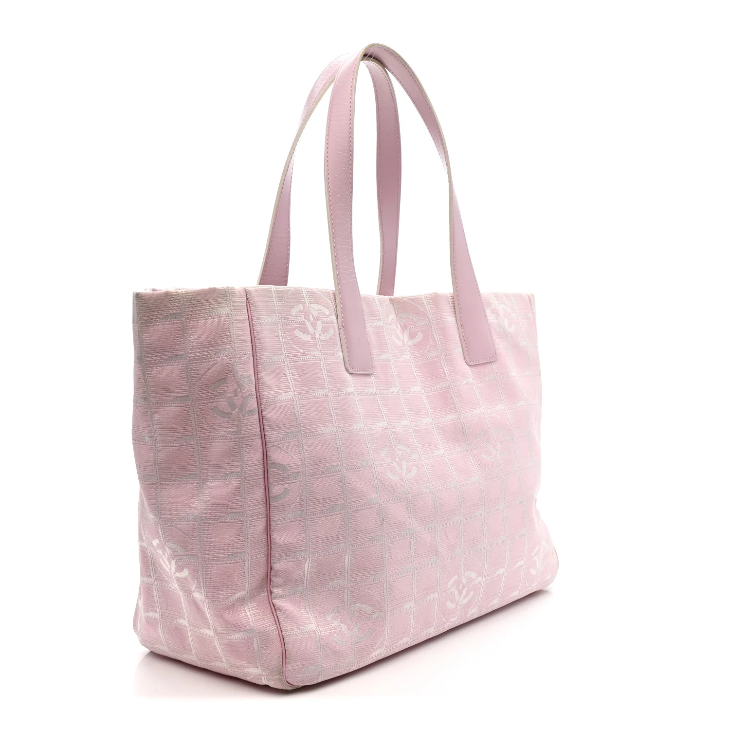 Nylon Travel Large Tote Pink - Image 3