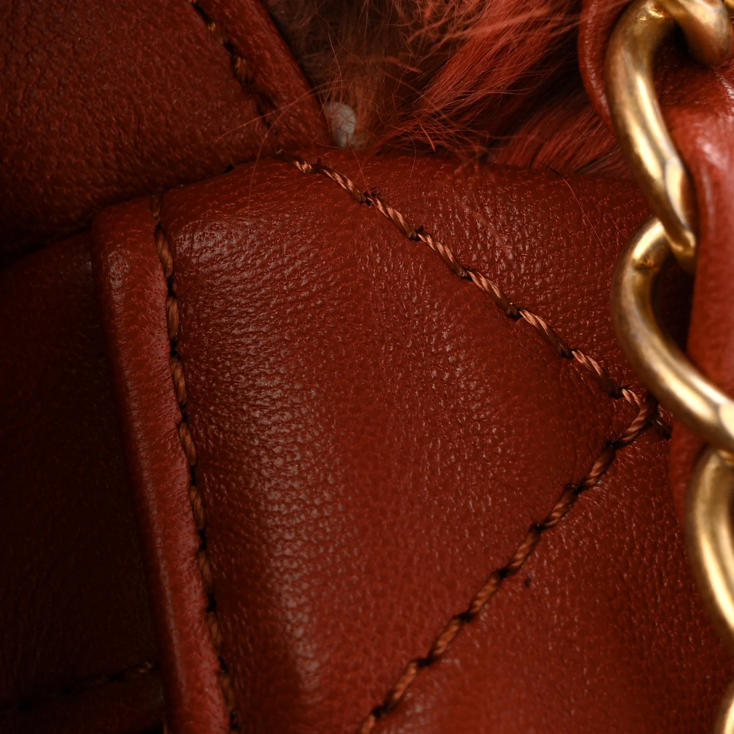 Orylag Lambskin Medium Flap Blue Orange - Image 11