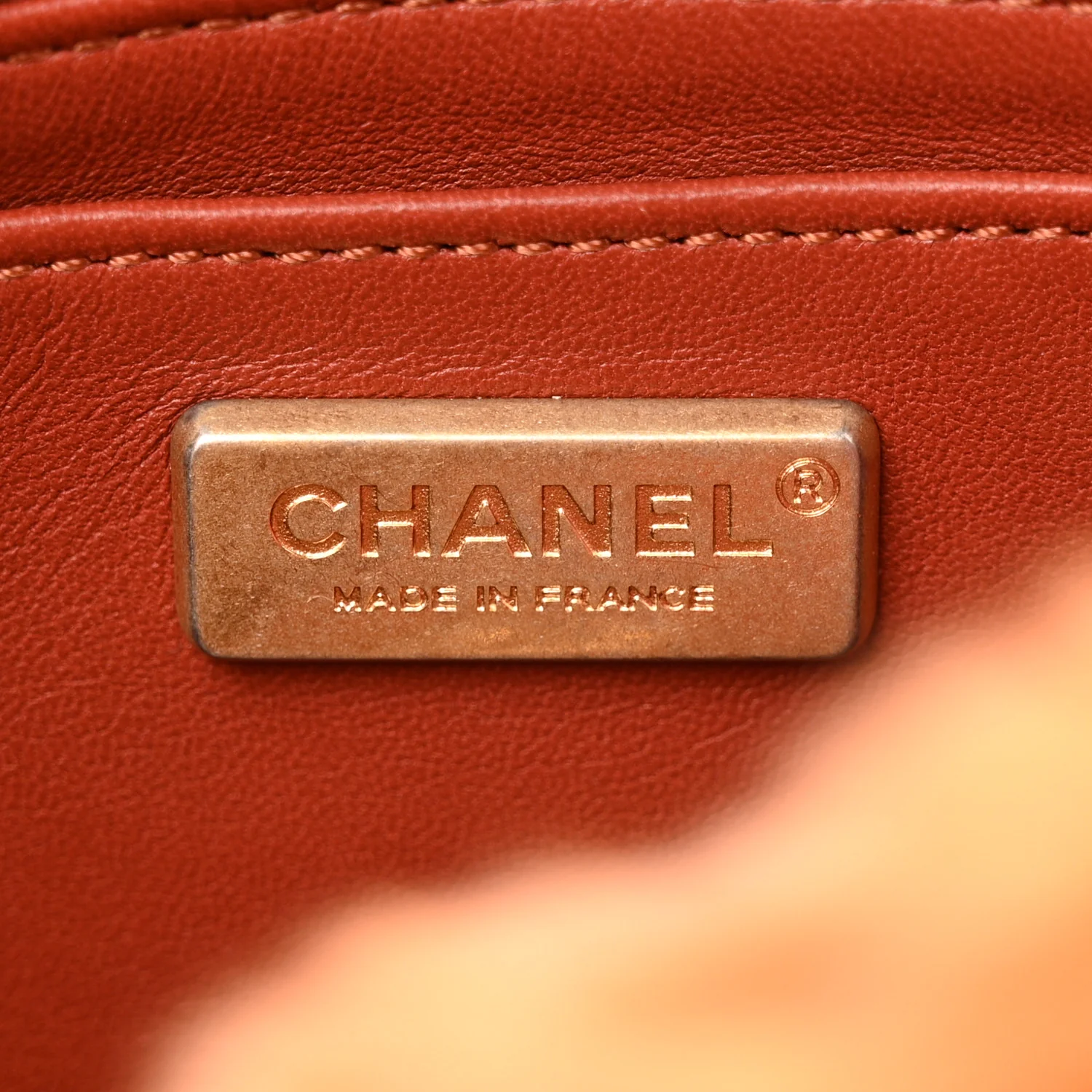 Orylag Lambskin Medium Flap Blue Orange - Image 6