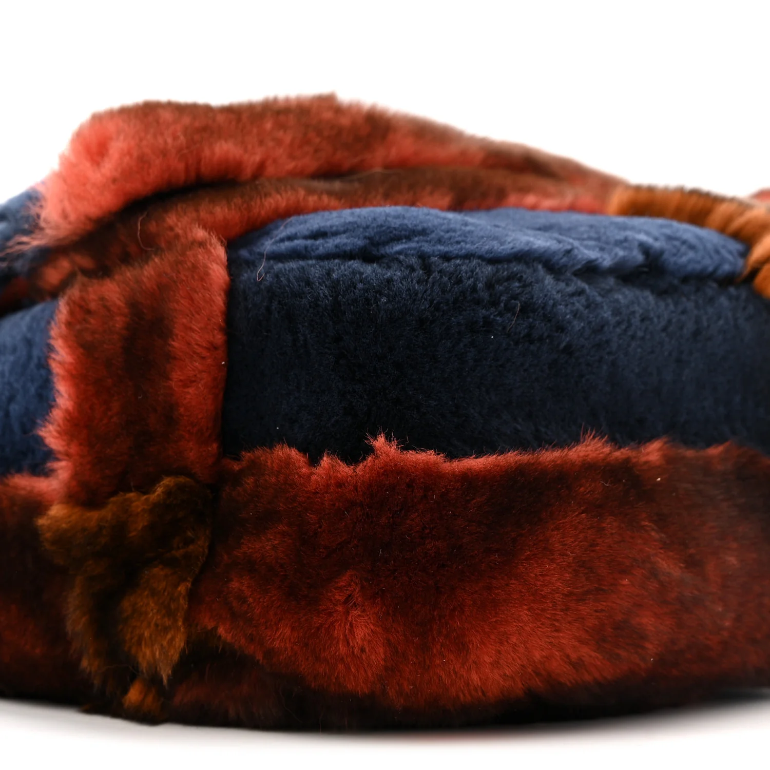 Orylag Lambskin Medium Flap Blue Orange - Image 9