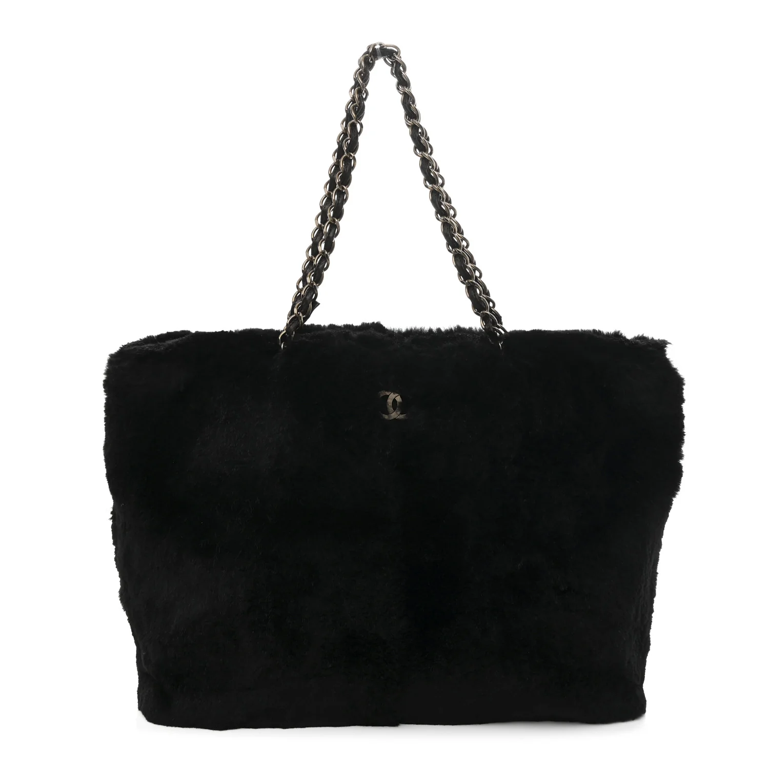 Orylag Rabbit Fur CC Tote Black