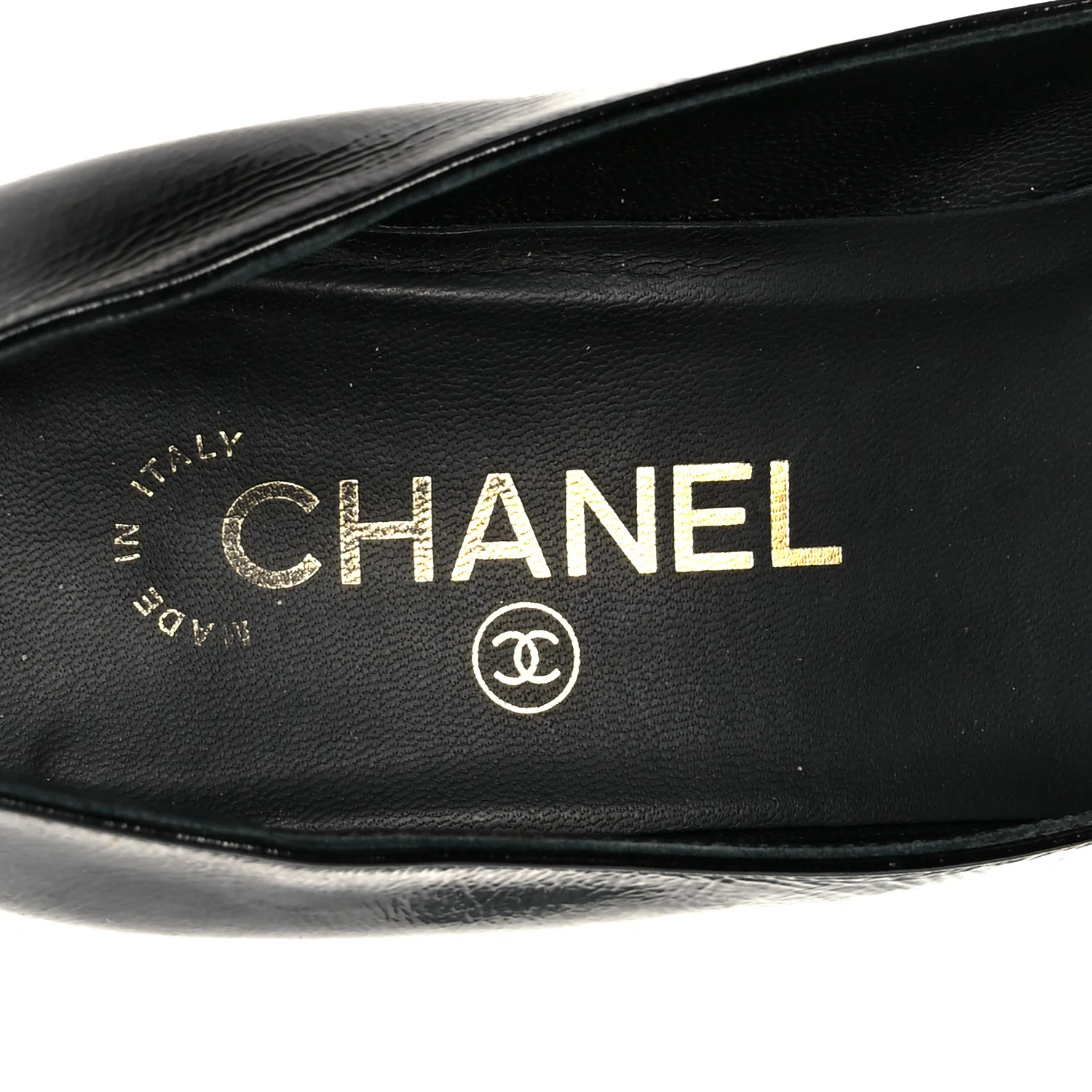 Patent Calfskin Cap Toe Mary Janes 36.5 Black - Image 7