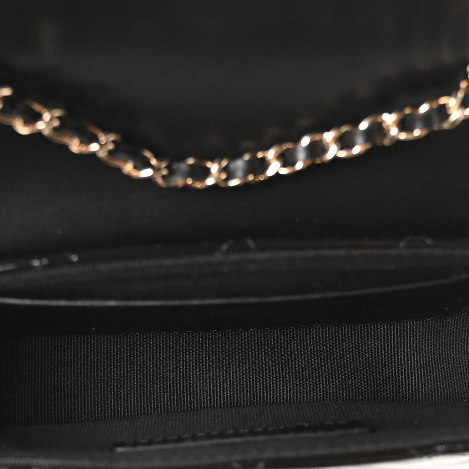 Patent Calfskin Quilted Mini Flap Black - Image 5