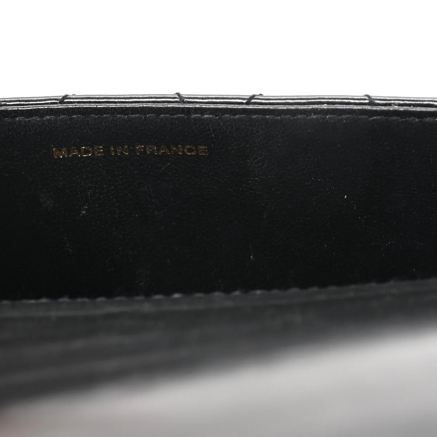 Patent Calfskin Quilted Reissue Mini Wallet On Chain So Black - Image 7