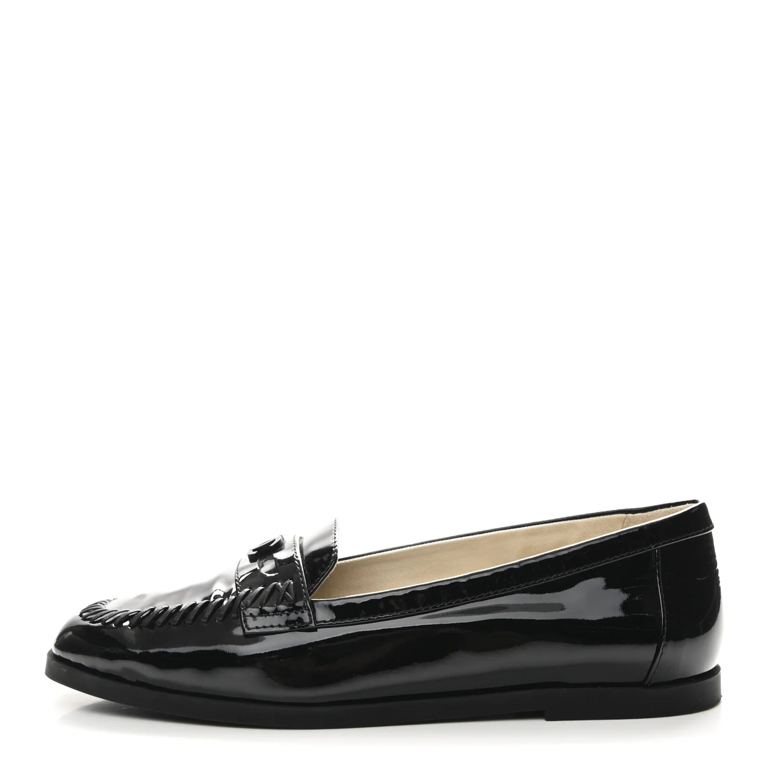 Patent CC Mocassin Loafers 38 Black
