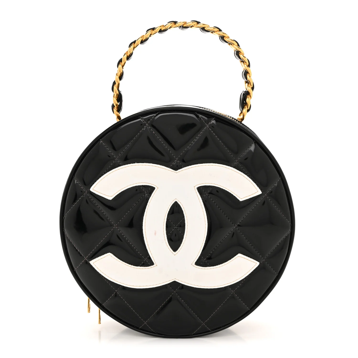 Patent CC Round Vanity Case Black