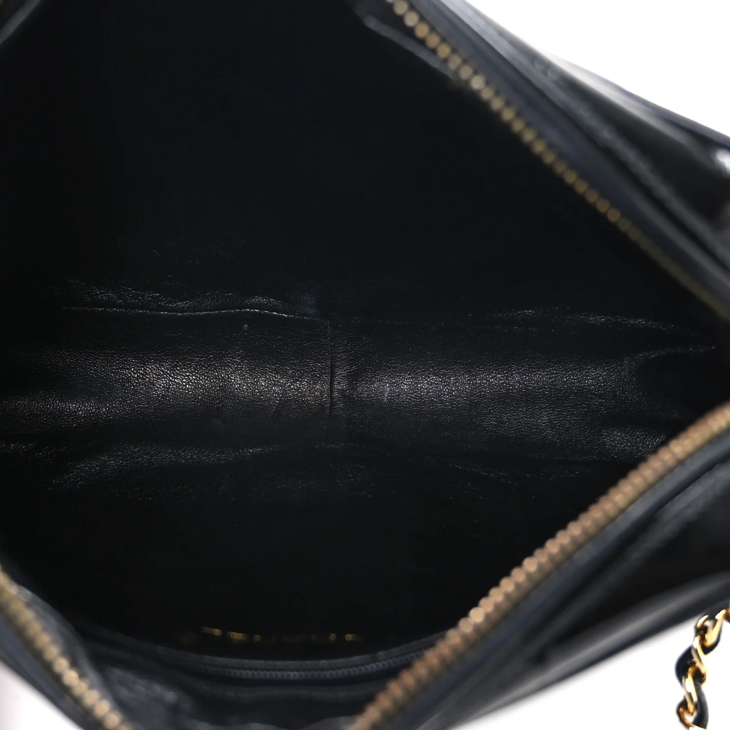 Patent Chevron Quilted Tassel Camera Case Black - Image 5