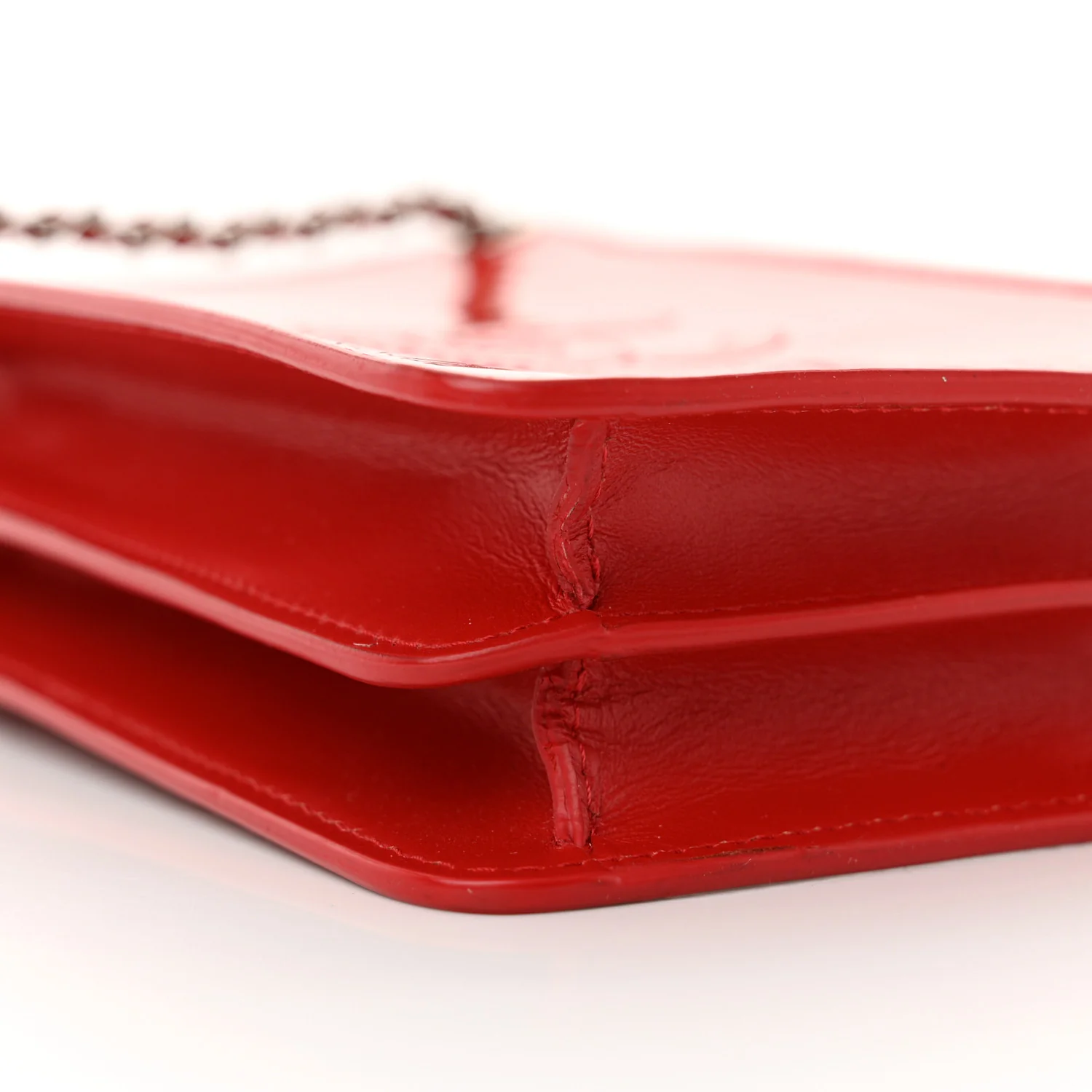 Patent Crossbody CC Phone Holder Red - Image 9