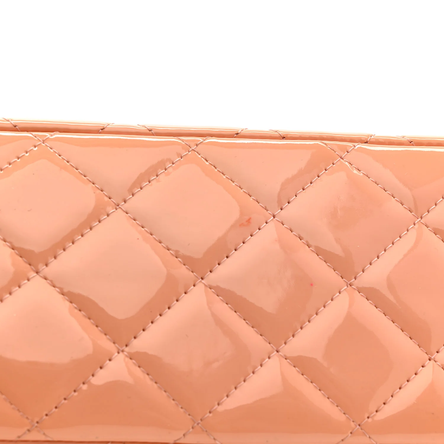 Patent Maxi Quilted Double Flap Light Pink - Image 11