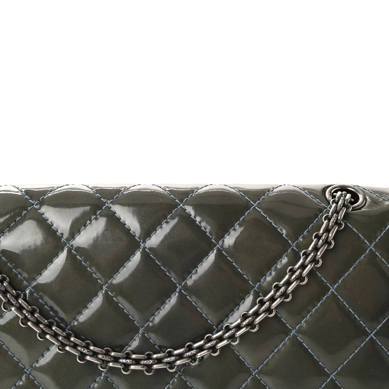 Patent Quilted 2.55 Reissue 226 Flap Blue - Image 8