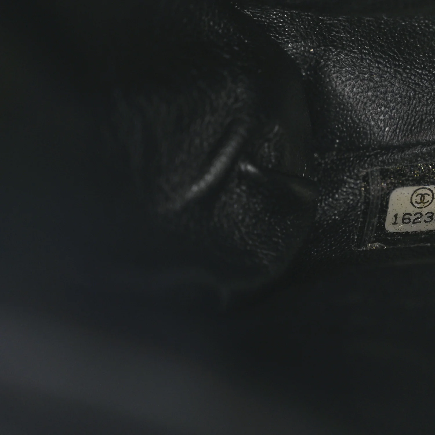Patent Quilted Clutch with Chain Flap Black - Image 7