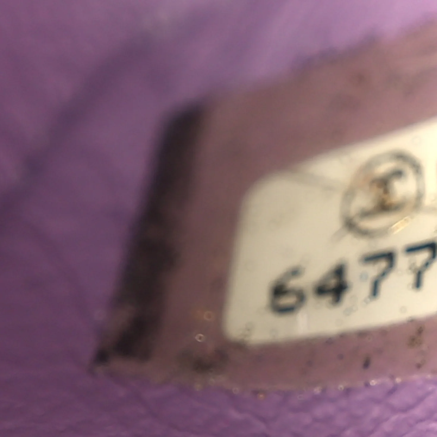 Patent Quilted East West Chocolate Bar Flap Light Purple - Image 8