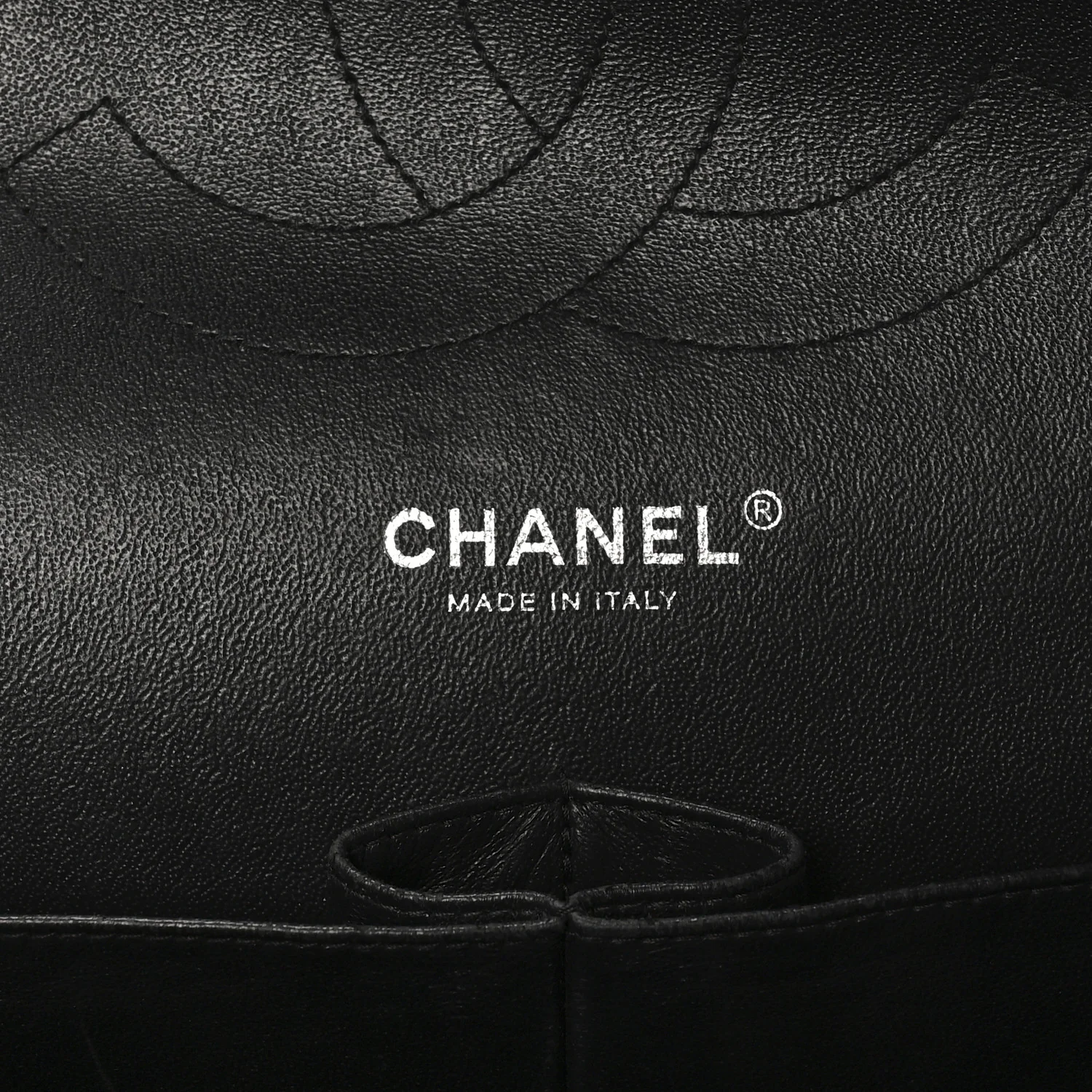Patent Quilted Jumbo Double Flap Black - Image 6